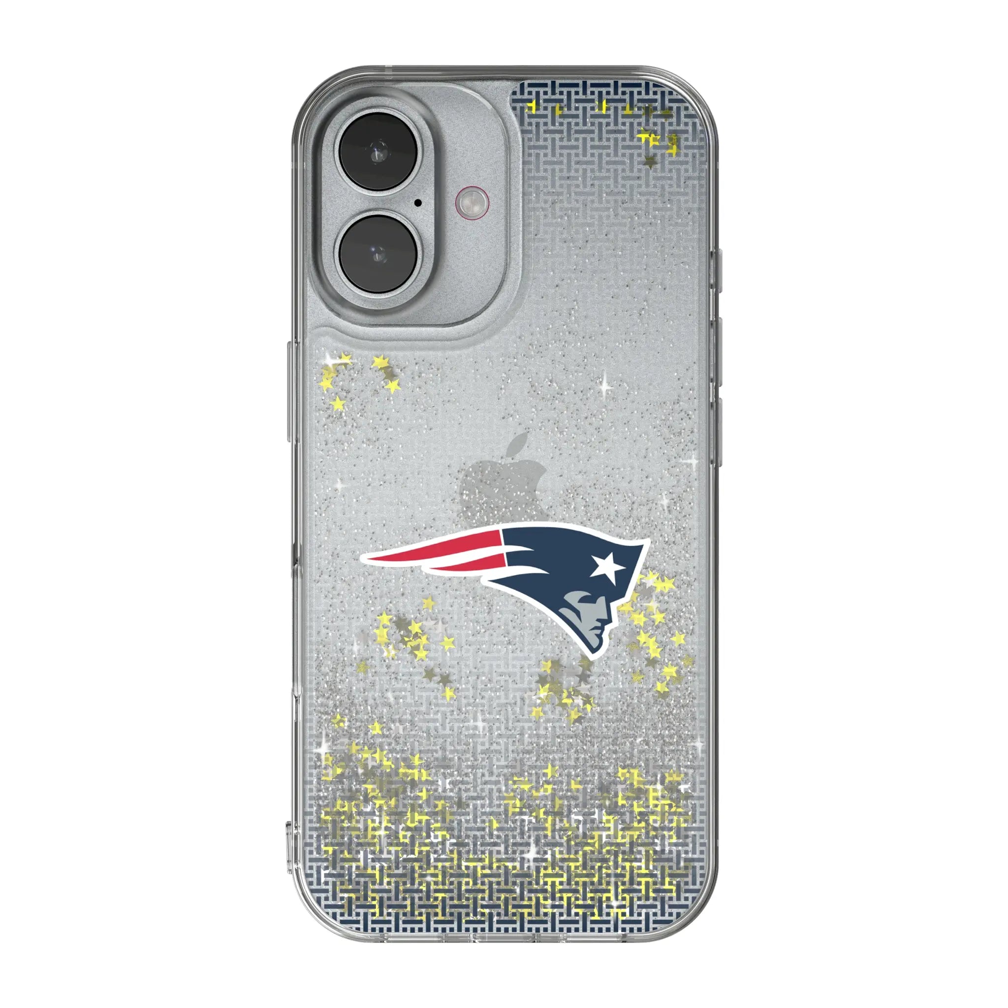 New England Patriots Linen Glitter Phone Case