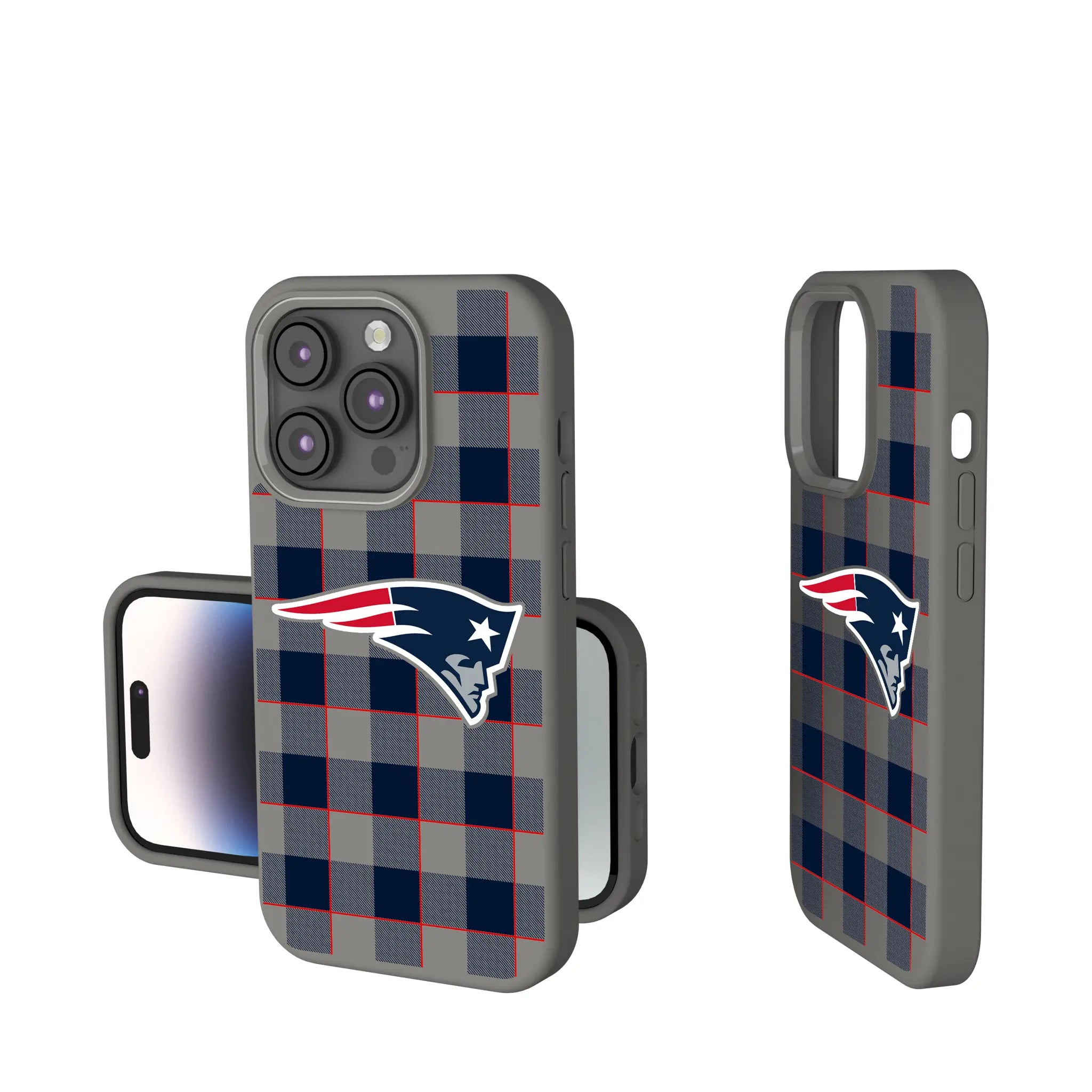 New England Patriots Plaid Soft Touch Phone Case