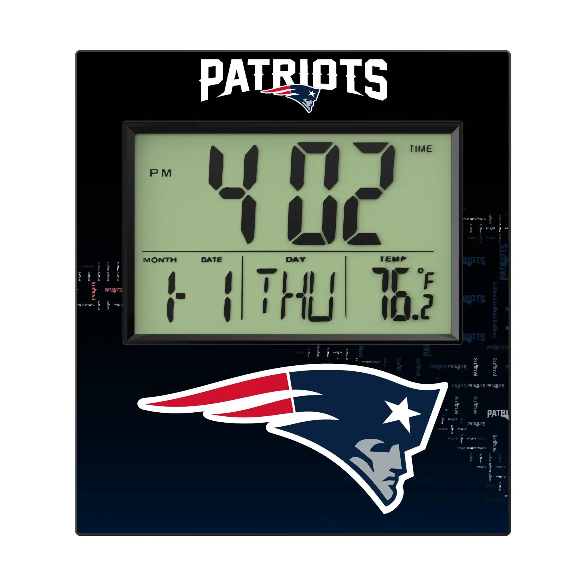 New England Patriots Quadtile Wall Clock
