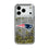 New England Patriots Text Backdrop Glitter Phone Case