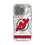 New Jersey Devils Ice Stripe Clear Phone Case for Apple iPhone
