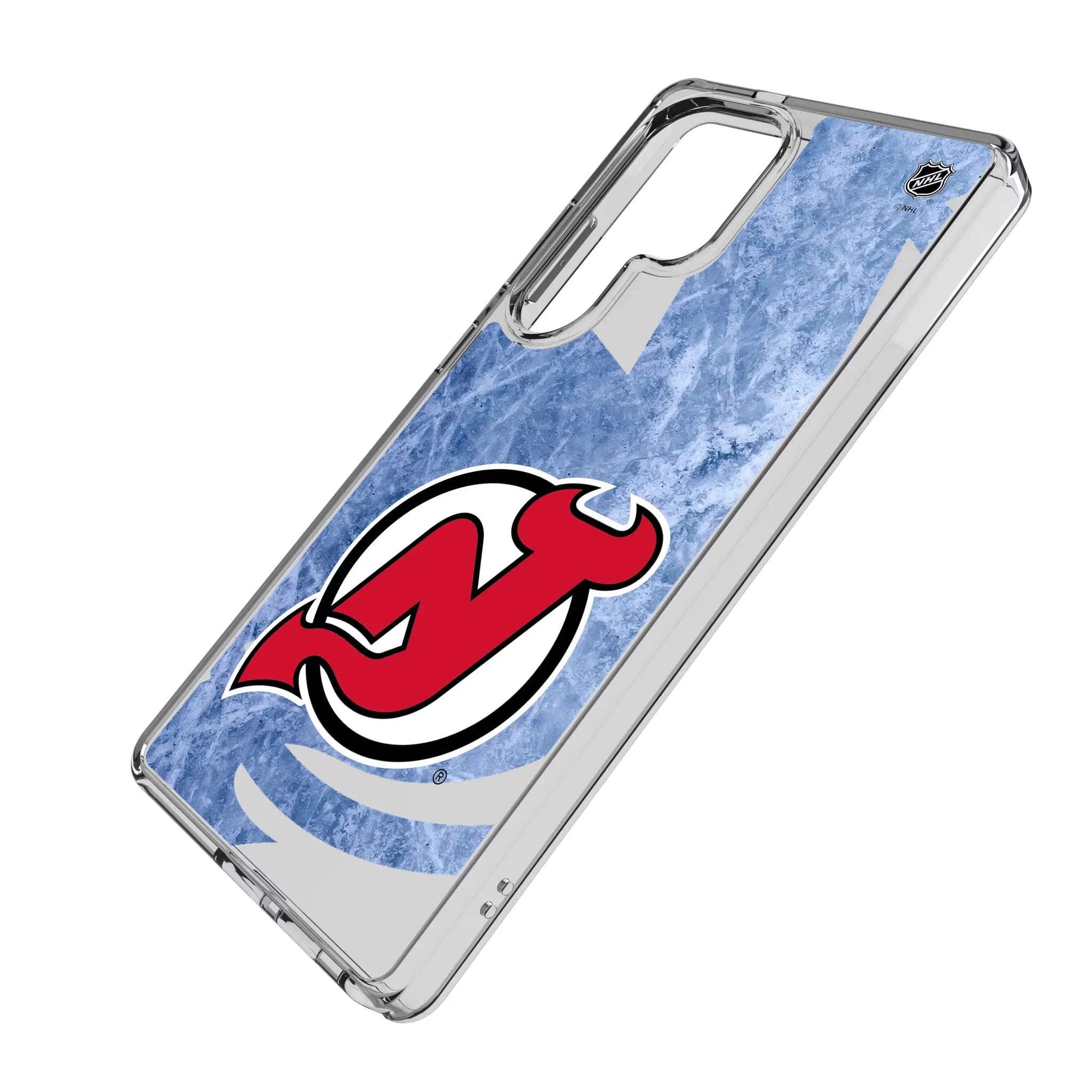 New Jersey Devils Ice Tilt Clear Phone Case for Samsung Galaxy