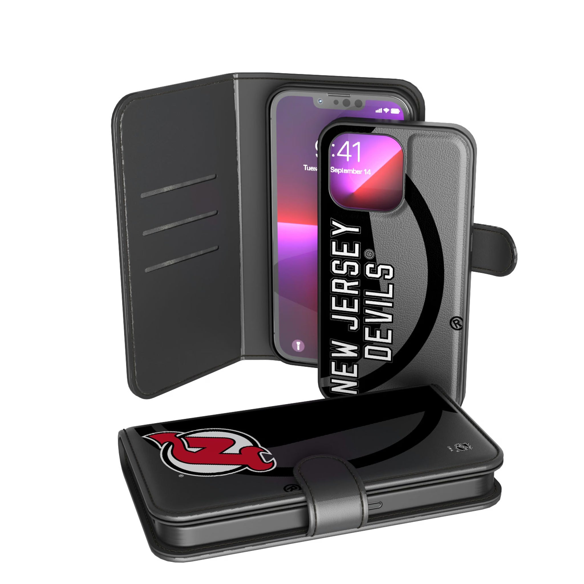 New Jersey Devils Tilt Wallet Case - Sports Gifts, Sports Memorabilia, Sports Collectibles, Fan Shop