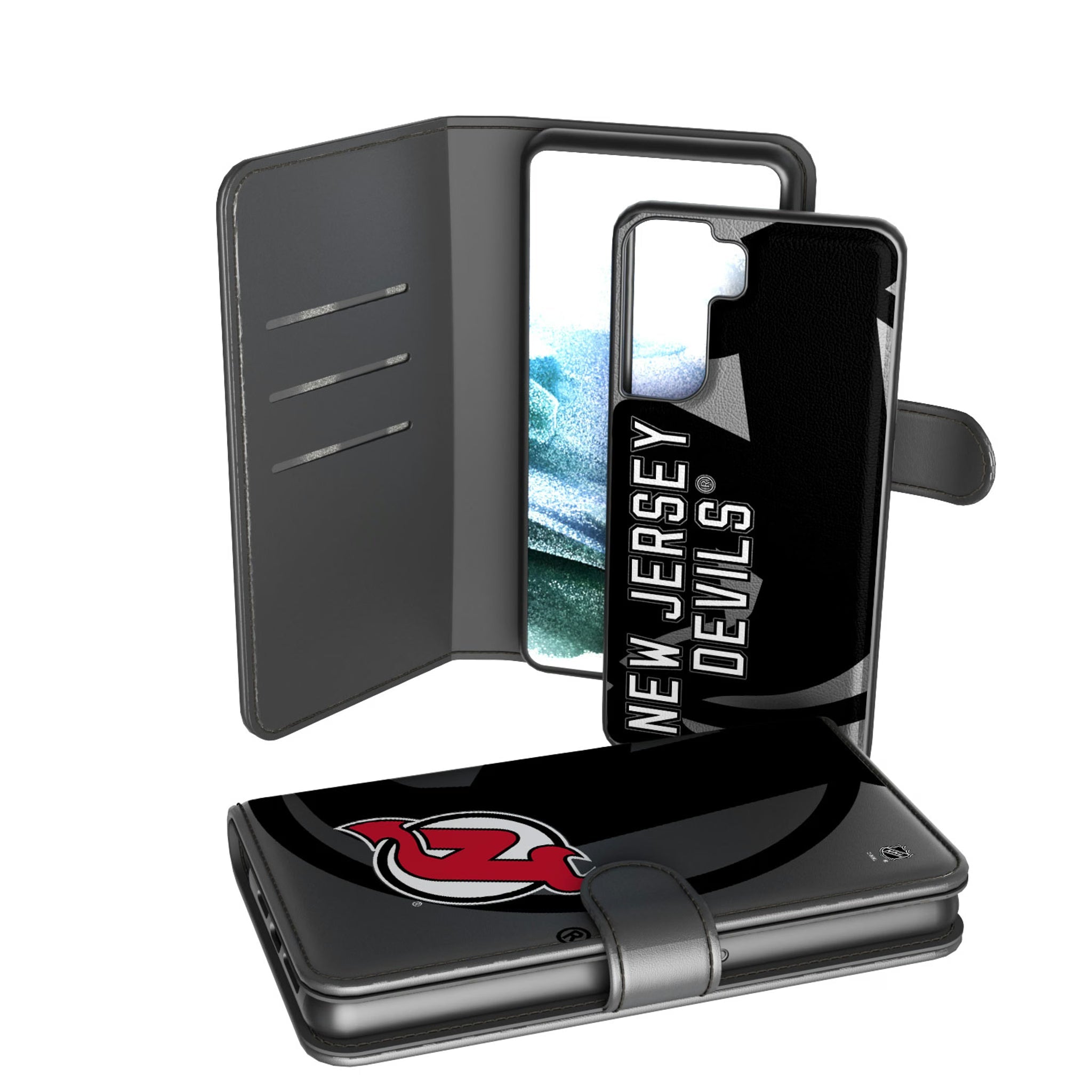 New Jersey Devils Tilt Wallet Case - Sports Gifts, Sports Memorabilia, Sports Collectibles, Fan Shop