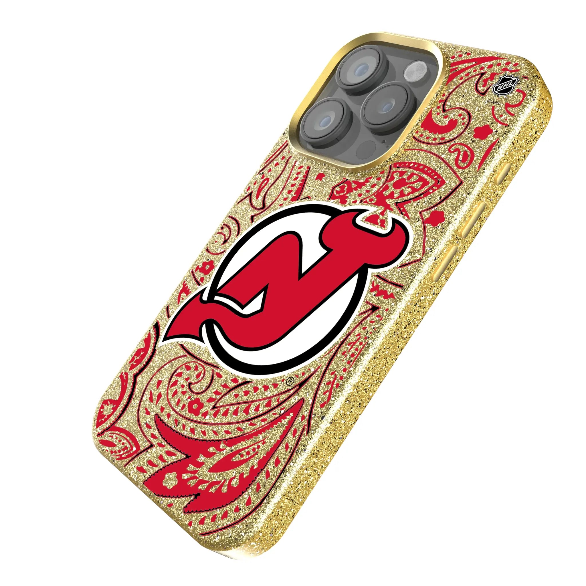 New Jersey Devils Paisley Bling Phone Case