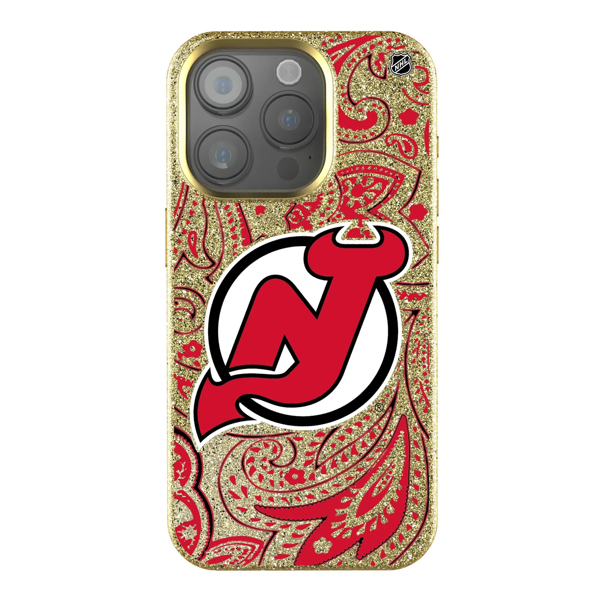 New Jersey Devils Paisley Bling Phone Case