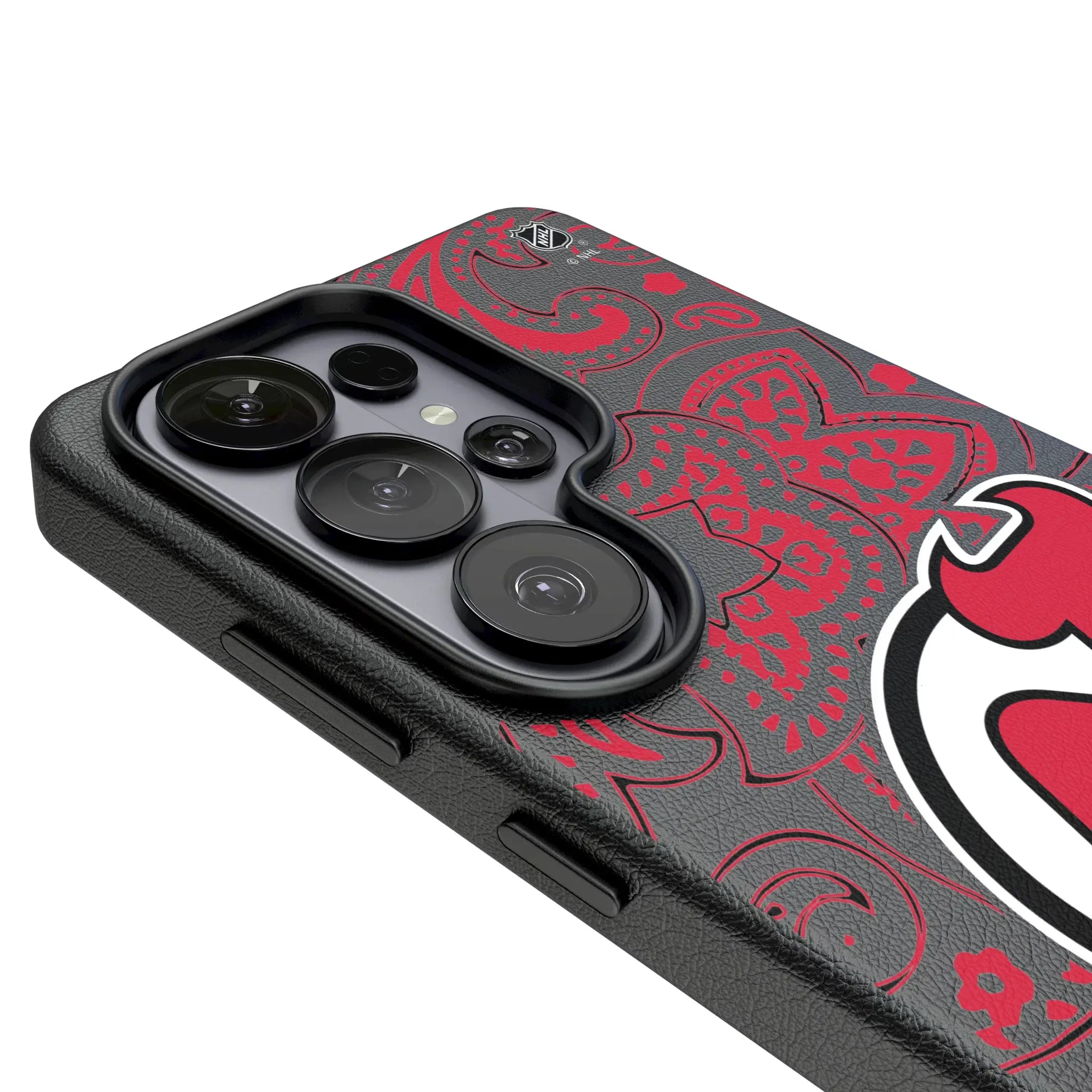 New Jersey Devils Paisley MagSafe Compatible Phone Case for Samsung Galaxy