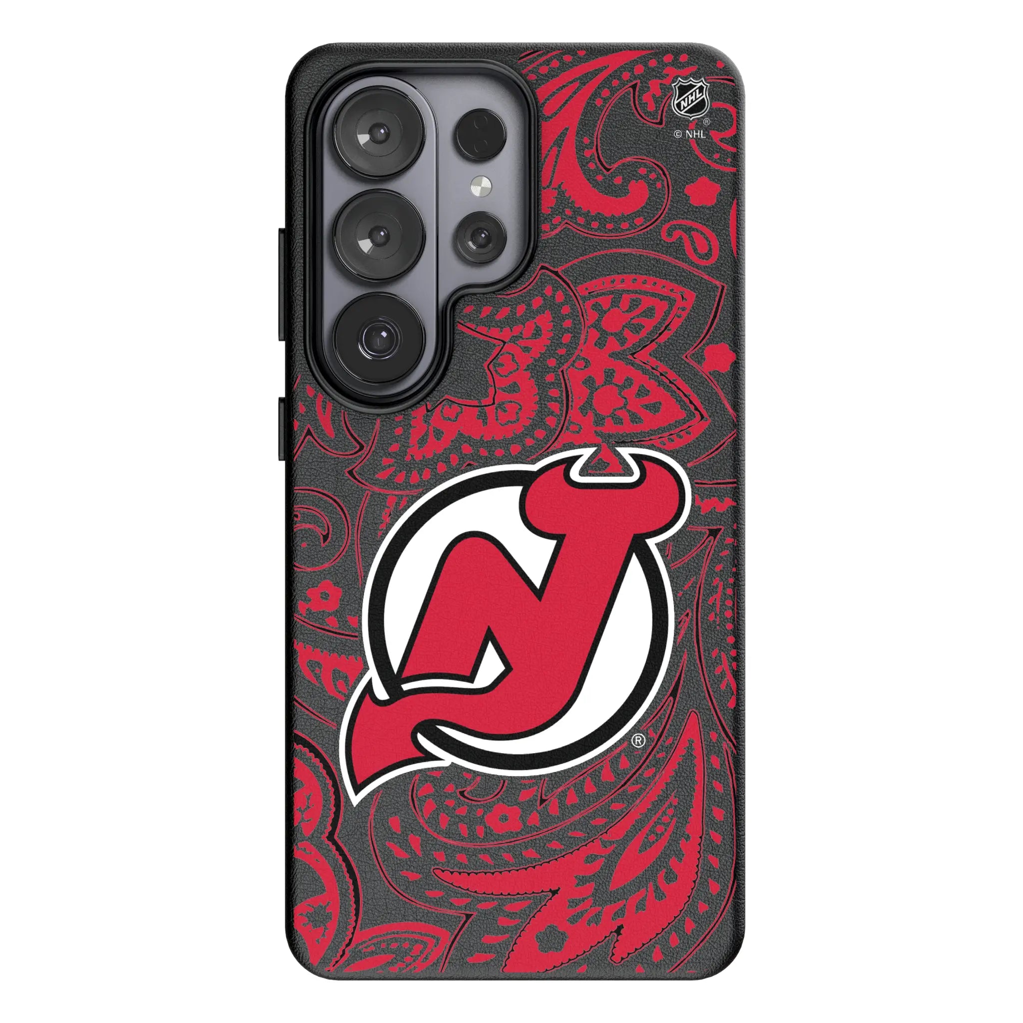New Jersey Devils Paisley MagSafe Compatible Phone Case for Samsung Galaxy