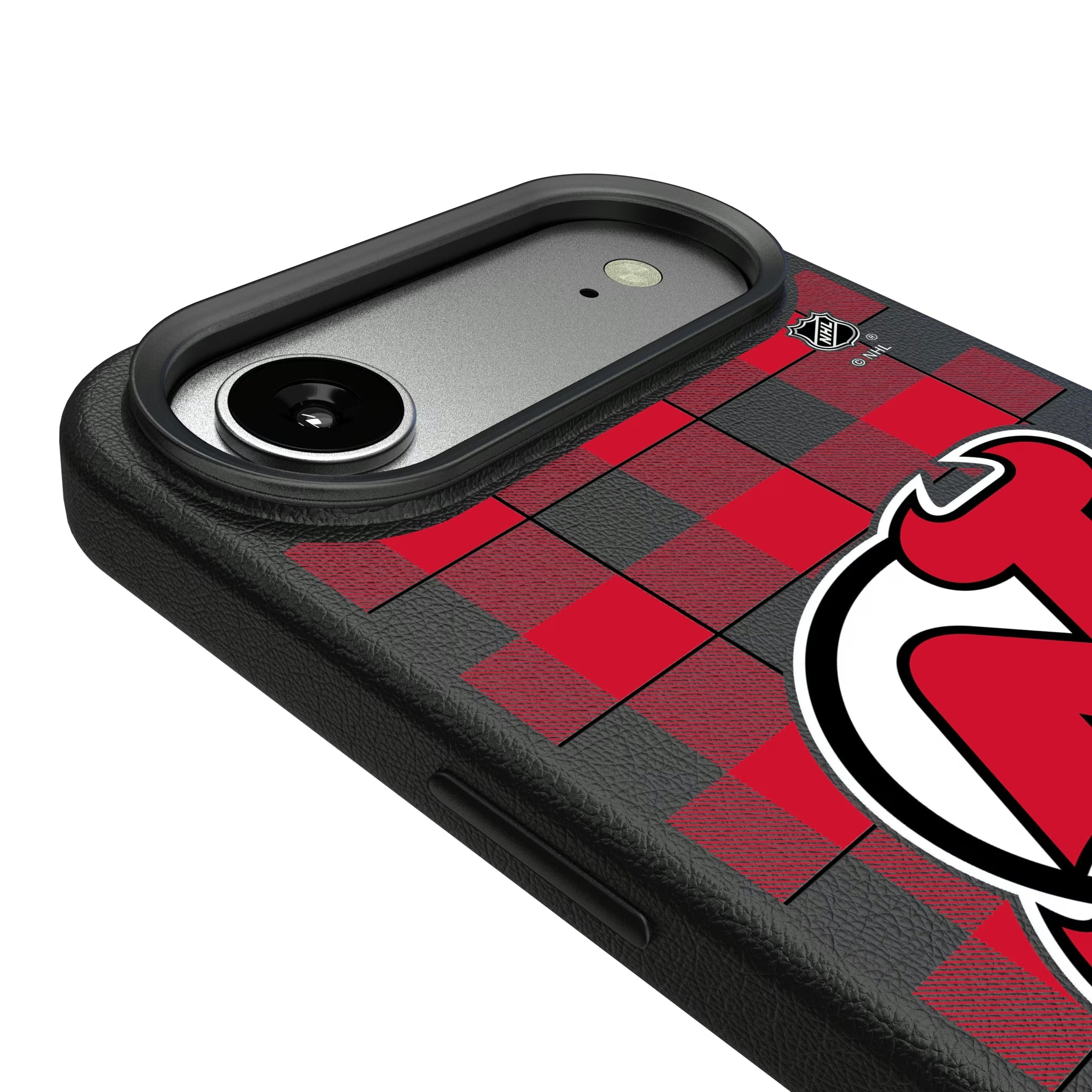 New Jersey Devils Plaid MagSafe Compatible Phone Case for Apple iPhone - Sports Gifts, Sports Memorabilia, Sports Collectibles, Fan Shop