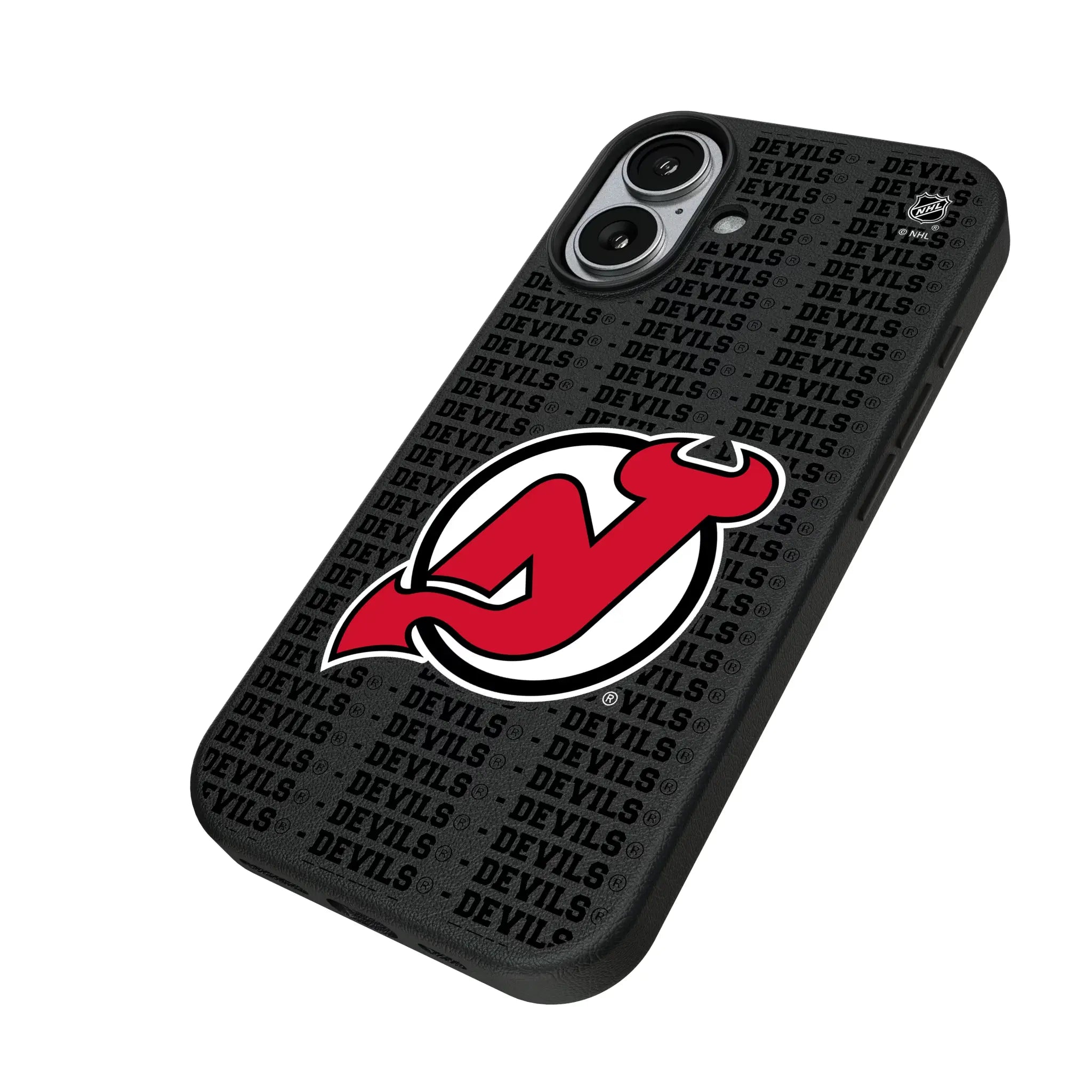 New Jersey Devils Text Backdrop MagSafe Compatible Phone Case for Apple iPhone