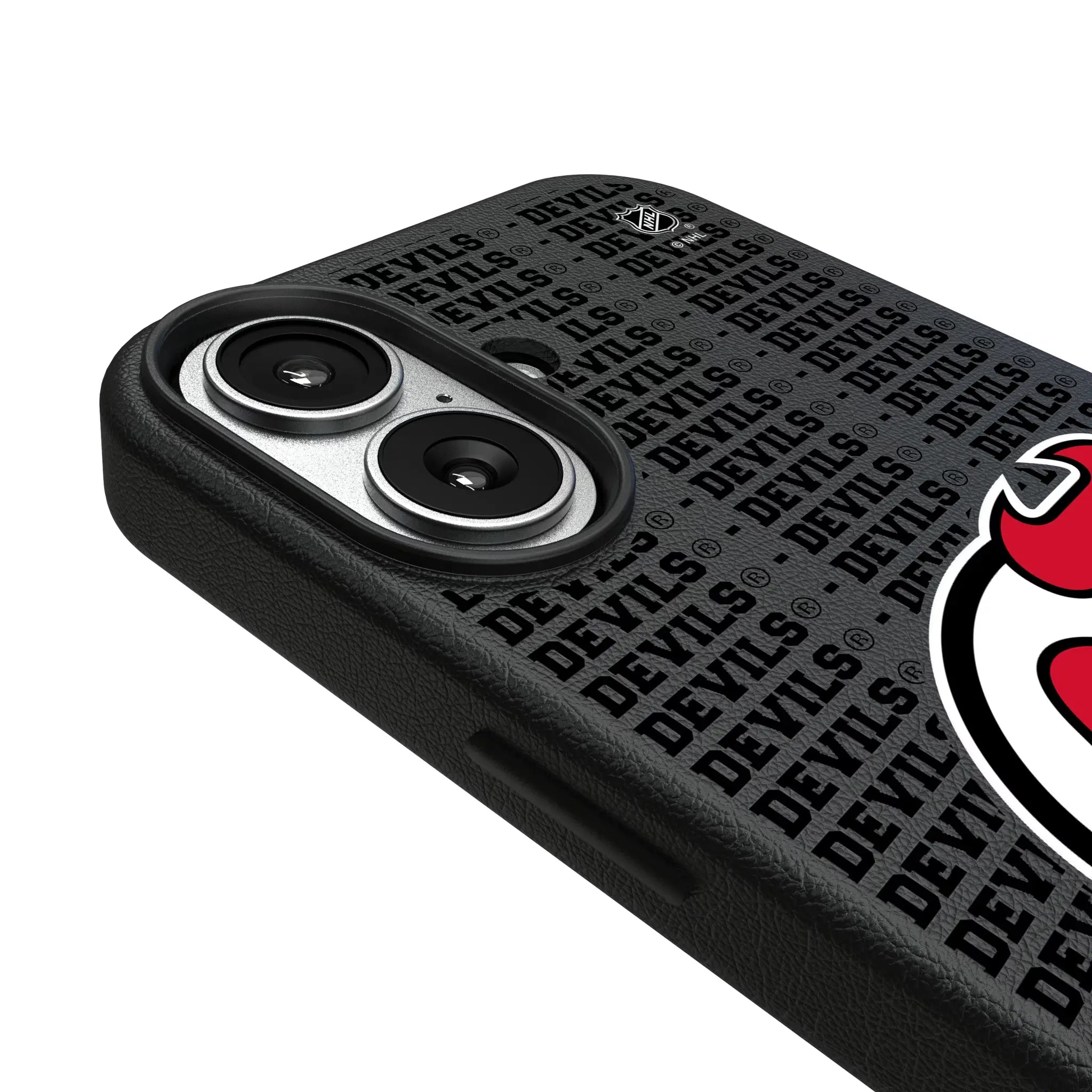 New Jersey Devils Text Backdrop MagSafe Compatible Phone Case for Apple iPhone