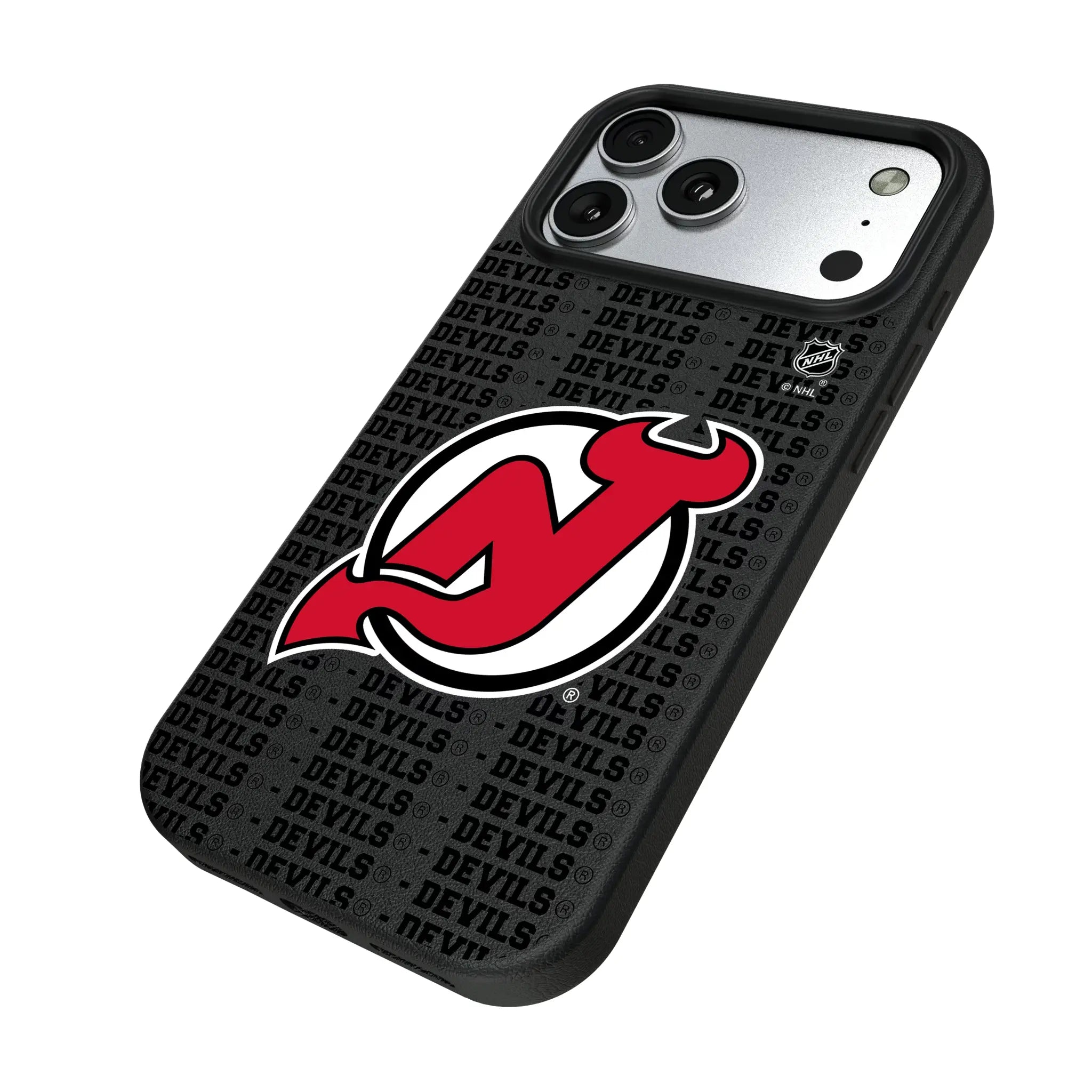 New Jersey Devils Text Backdrop MagSafe Compatible Phone Case for Apple iPhone