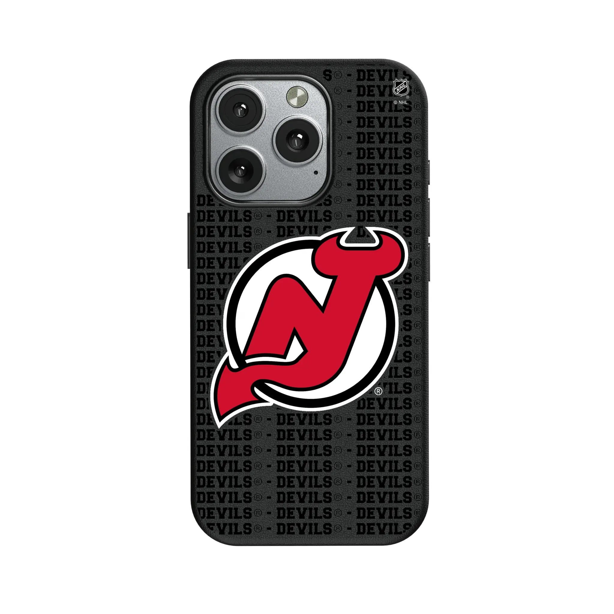 New Jersey Devils Text Backdrop MagSafe Compatible Phone Case for Apple iPhone