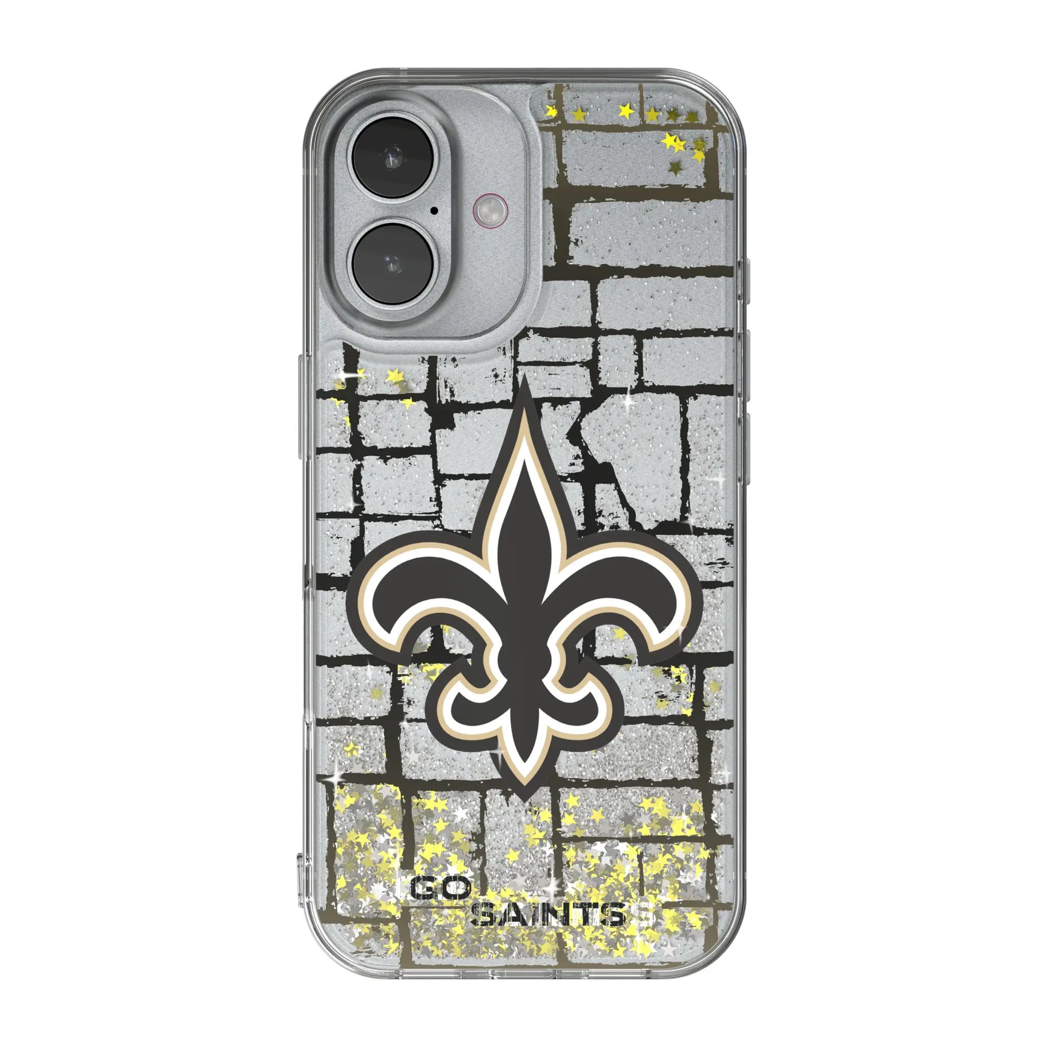 New Orleans Saints Brick Glitter Phone Case for Apple iPhone
