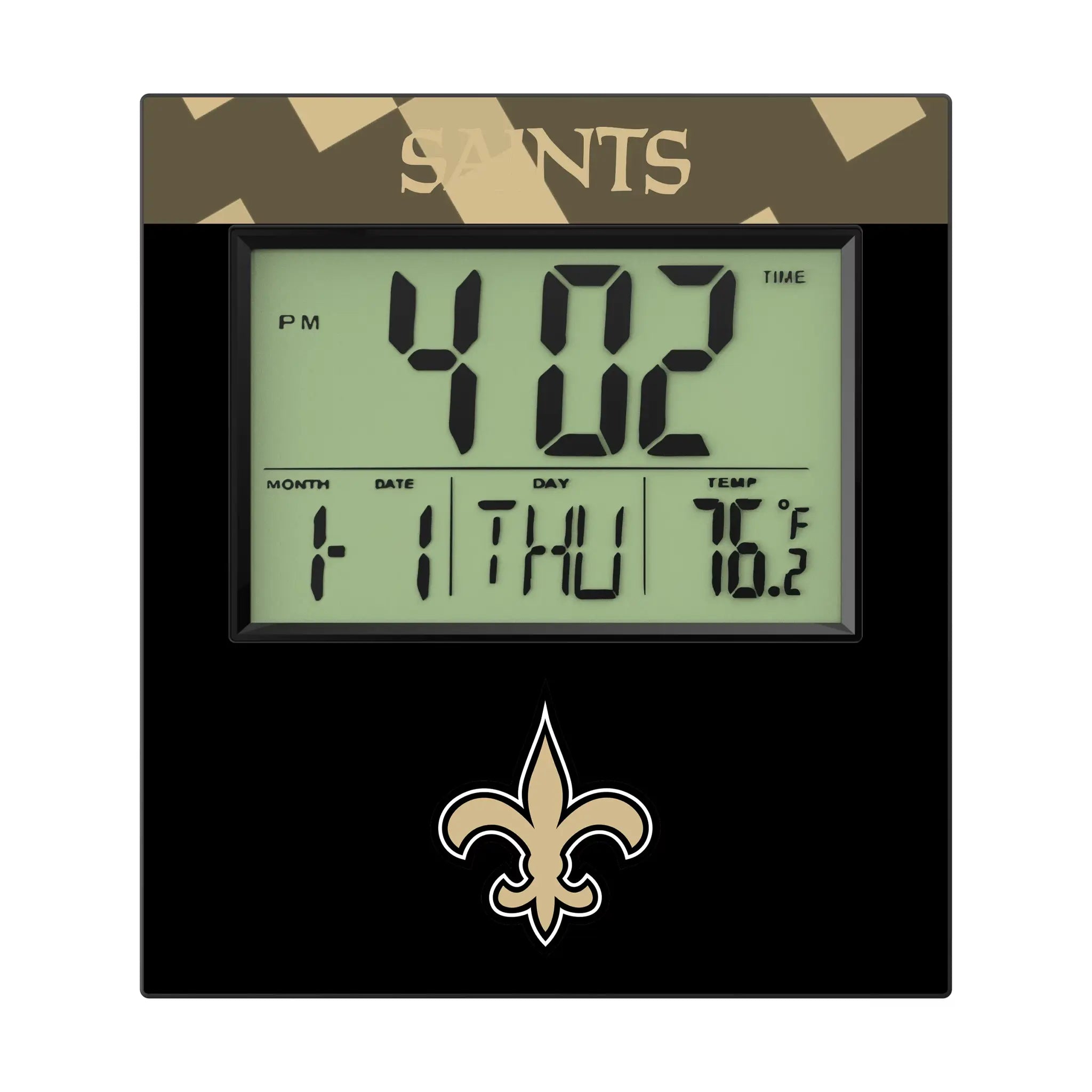 New Orleans Saints Color Block Wall Clock