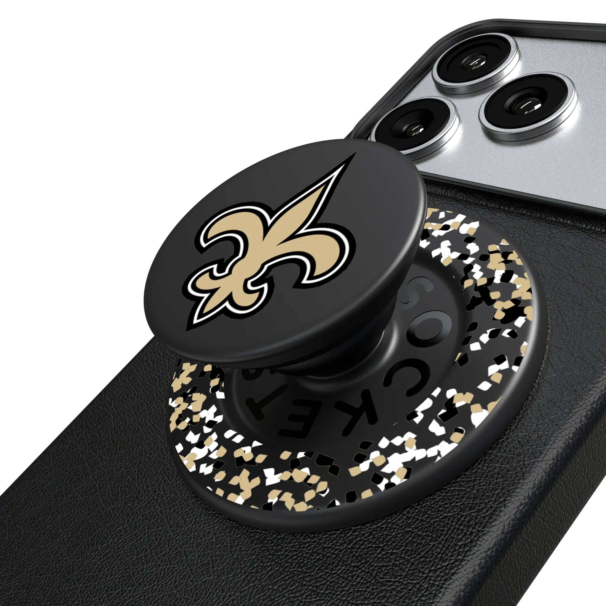 New Orleans Saints Confetti PopSockets Magnetic Phone Grip and Stand
