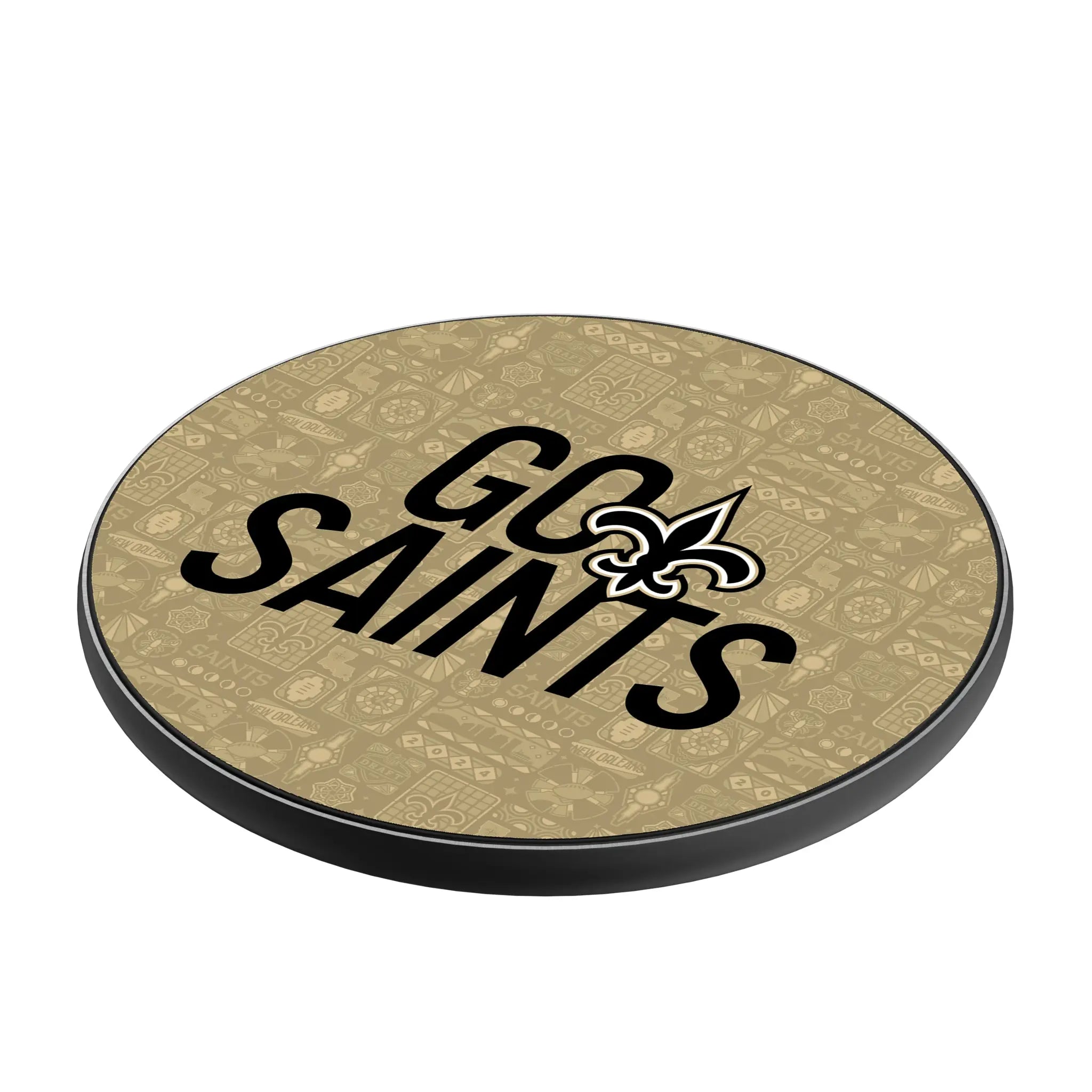 New Orleans Saints 2024 Illustrated Limited Edition 15-Watt Wireless Charger