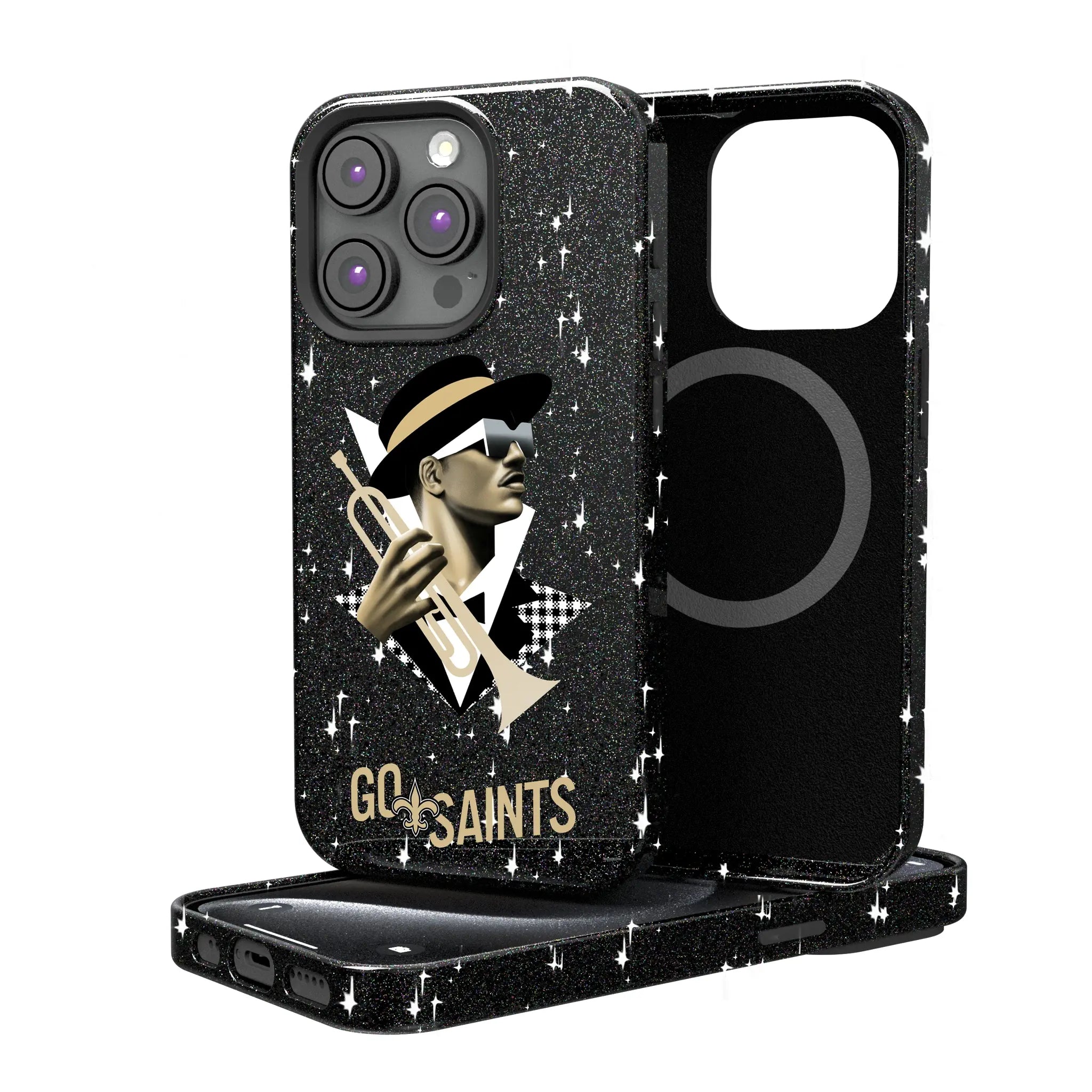 New Orleans Saints 2024 Illustrated Limited Edition Bling Phone Case