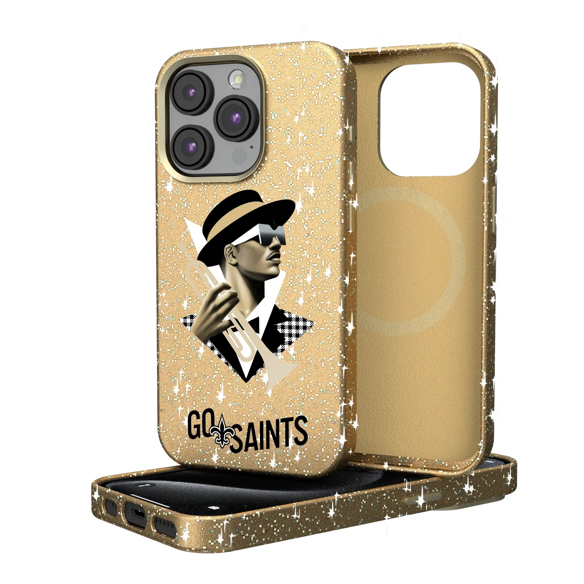 New Orleans Saints 2024 Illustrated Limited Edition Bling Phone Case