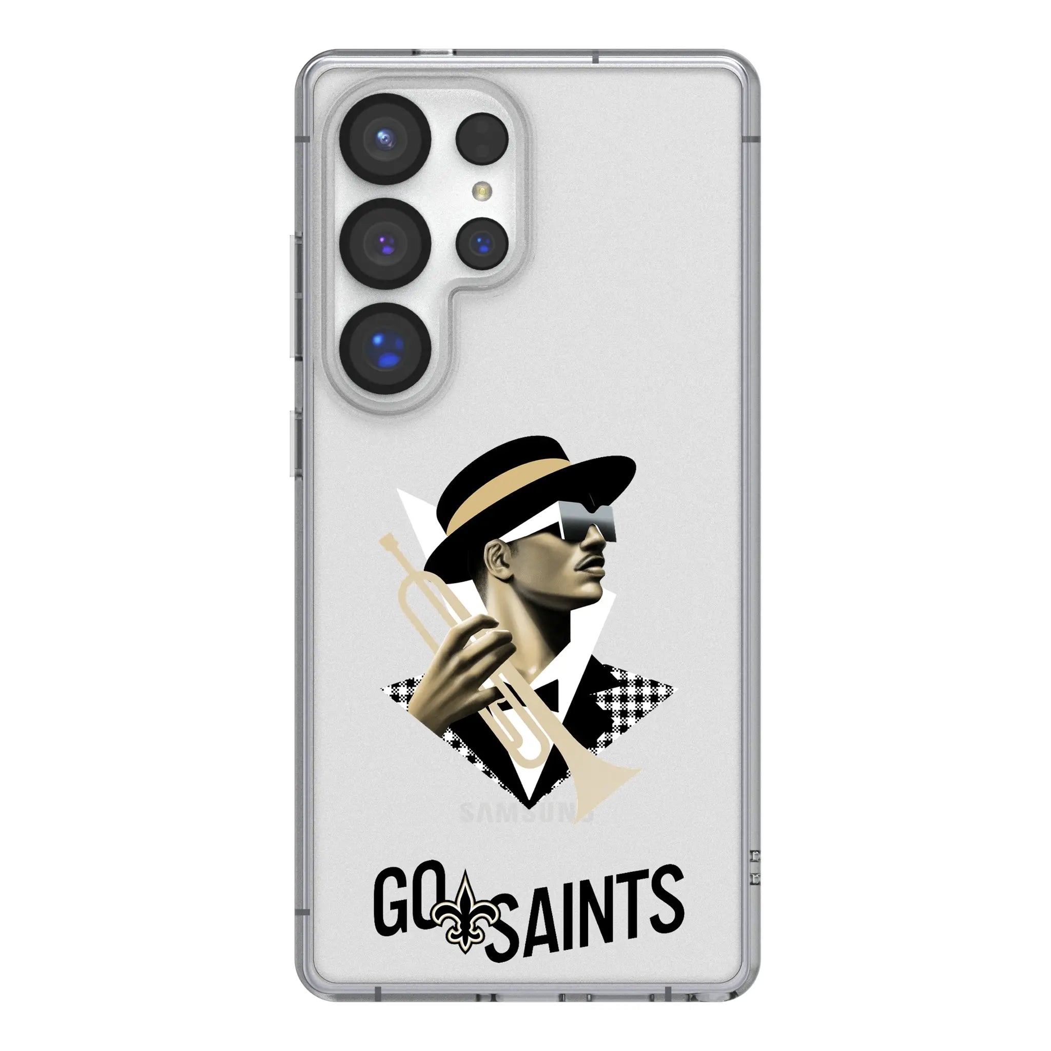 New Orleans Saints 2024 Edition Clear Phone Case for Samsung Galaxy