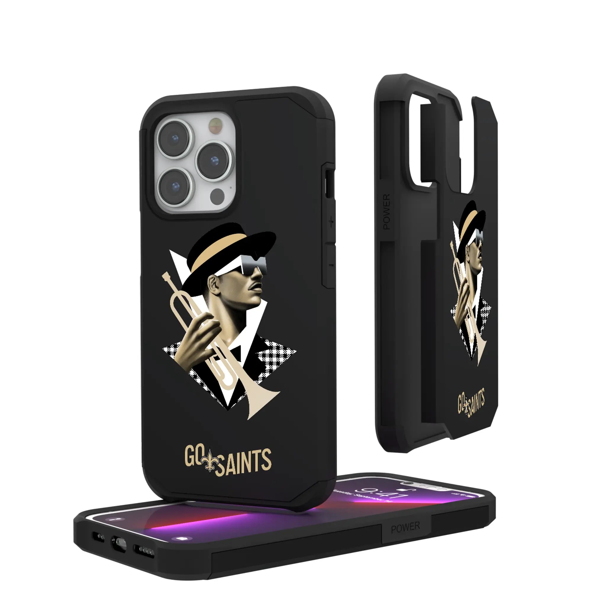 New Orleans Saints 2024 Illustrated Limited Edition Rugged Phone Case