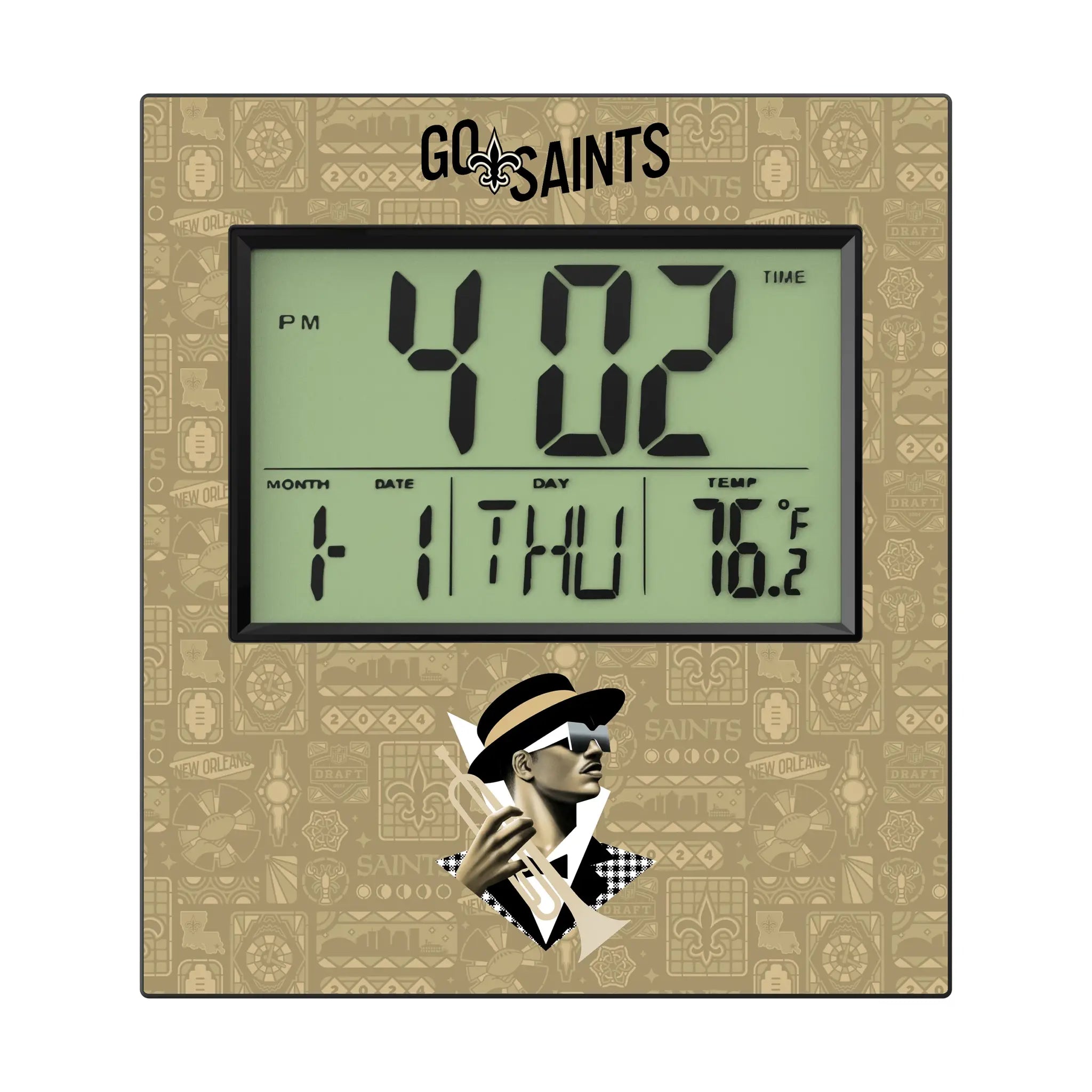 New Orleans Saints 2024 Edition Wall Clock
