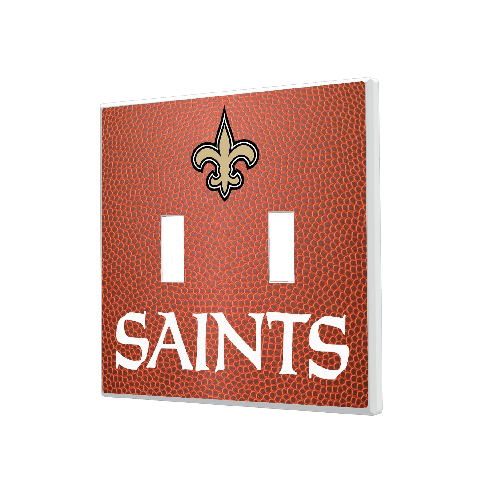 New Orleans Saints Football Hidden-Screw Light Switch Plate - Sports Gifts, Sports Memorabilia, Sports Collectibles, Fan Shop