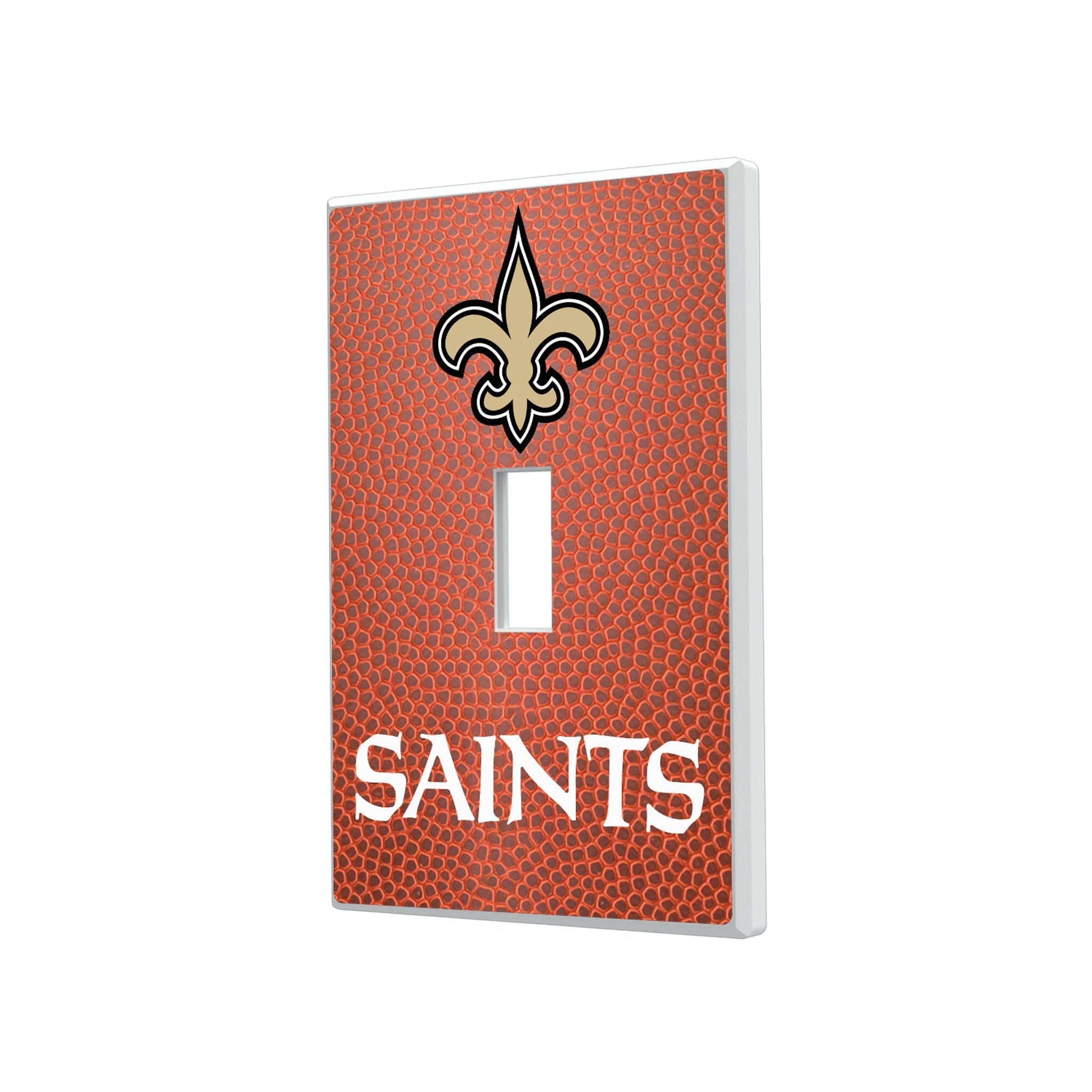 New Orleans Saints Football Hidden-Screw Light Switch Plate - Sports Gifts, Sports Memorabilia, Sports Collectibles, Fan Shop