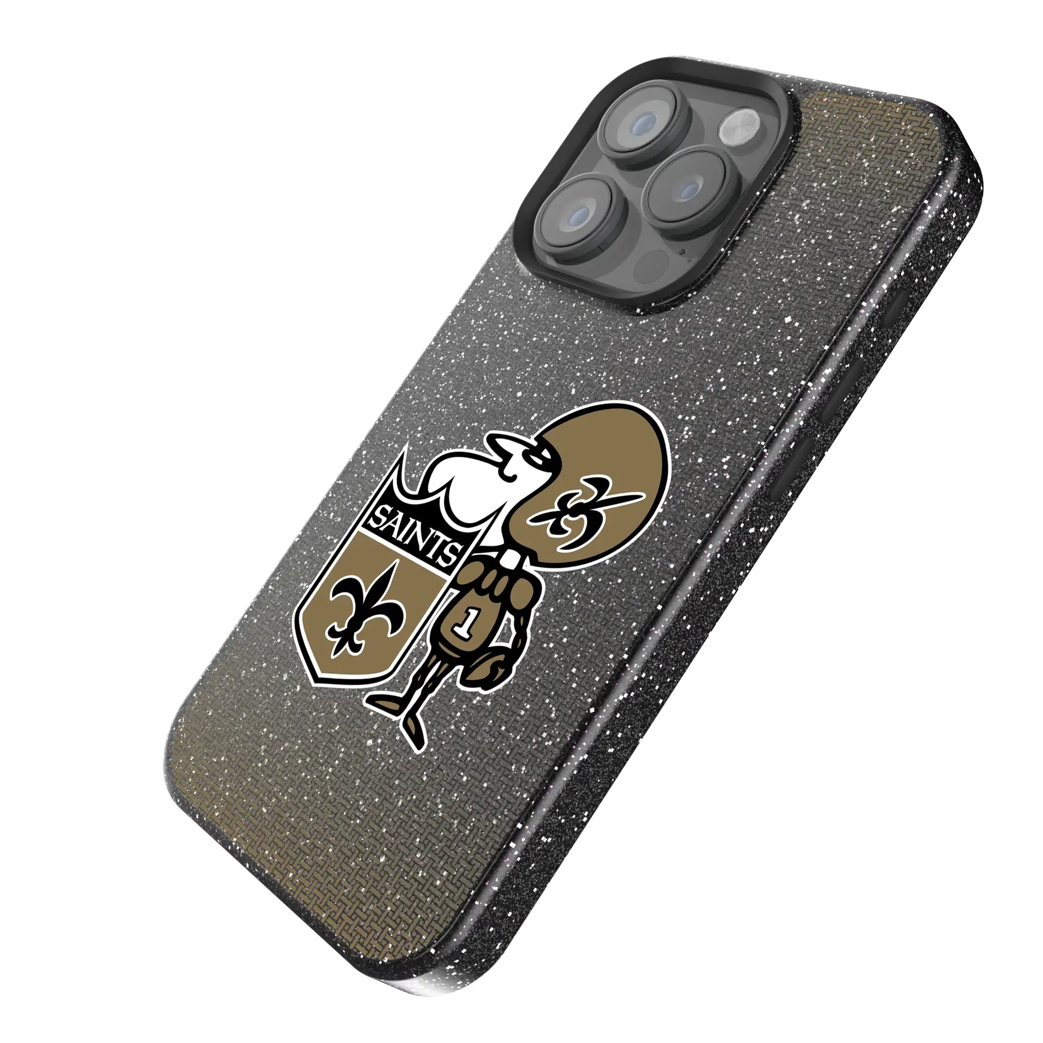 New Orleans Saints Historic Collection Linen Bling Phone Case for Apple iPhone