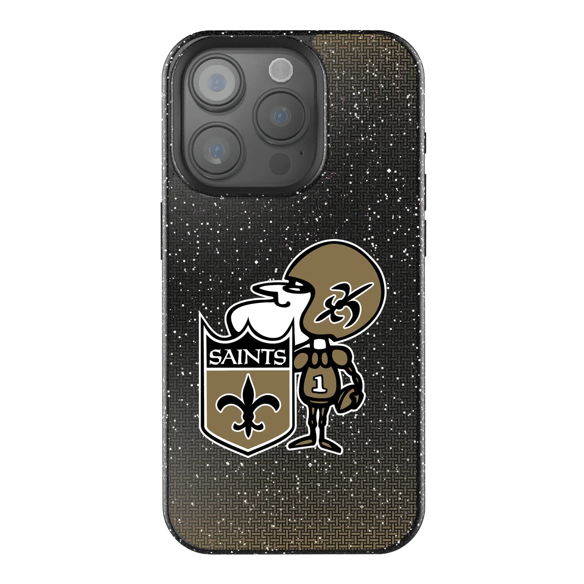 New Orleans Saints Historic Collection Linen Bling Phone Case for Apple iPhone