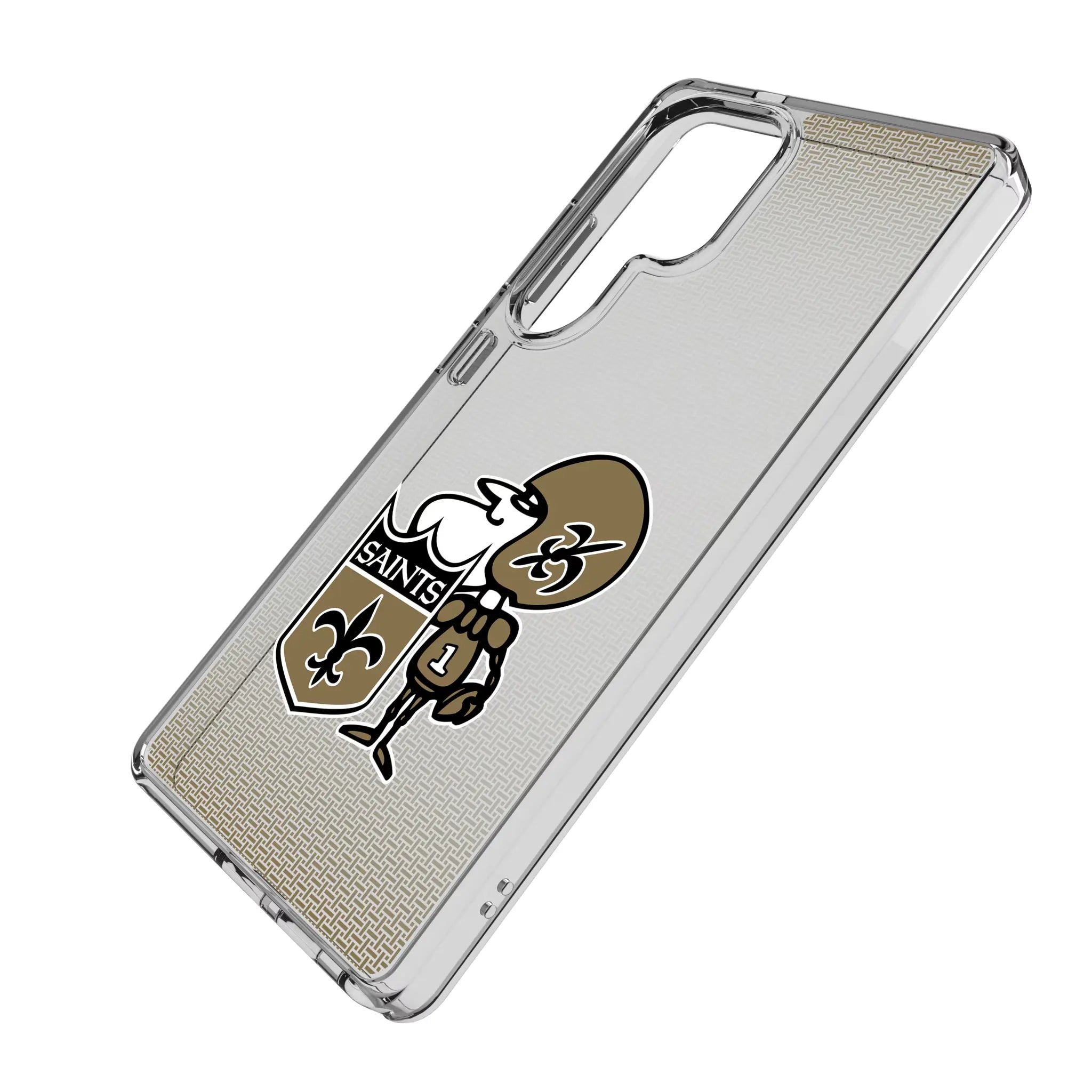 New Orleans Saints Historic Collection Linen Clear Phone Case for Samsung Galaxy