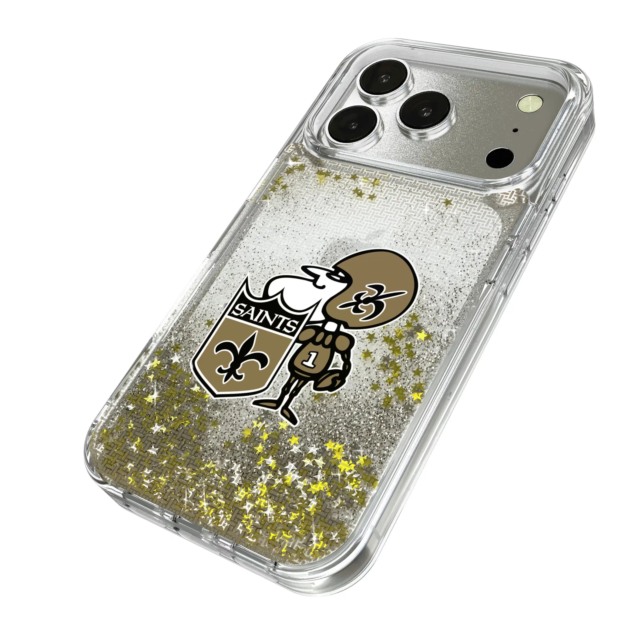 New Orleans Saints Historic Collection Linen Glitter Phone Case