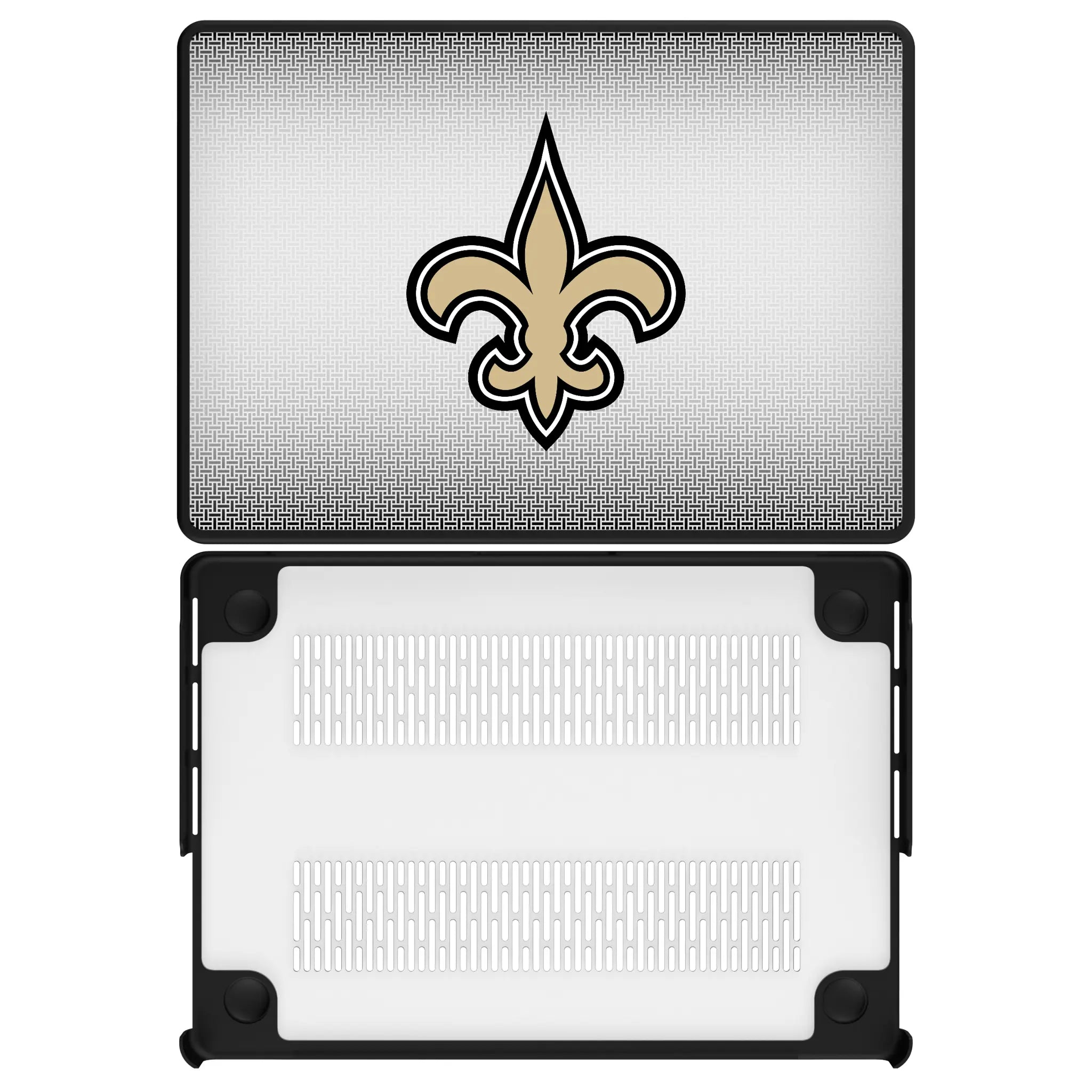 New Orleans Saints Linen Laptop Case for Apple MacBook