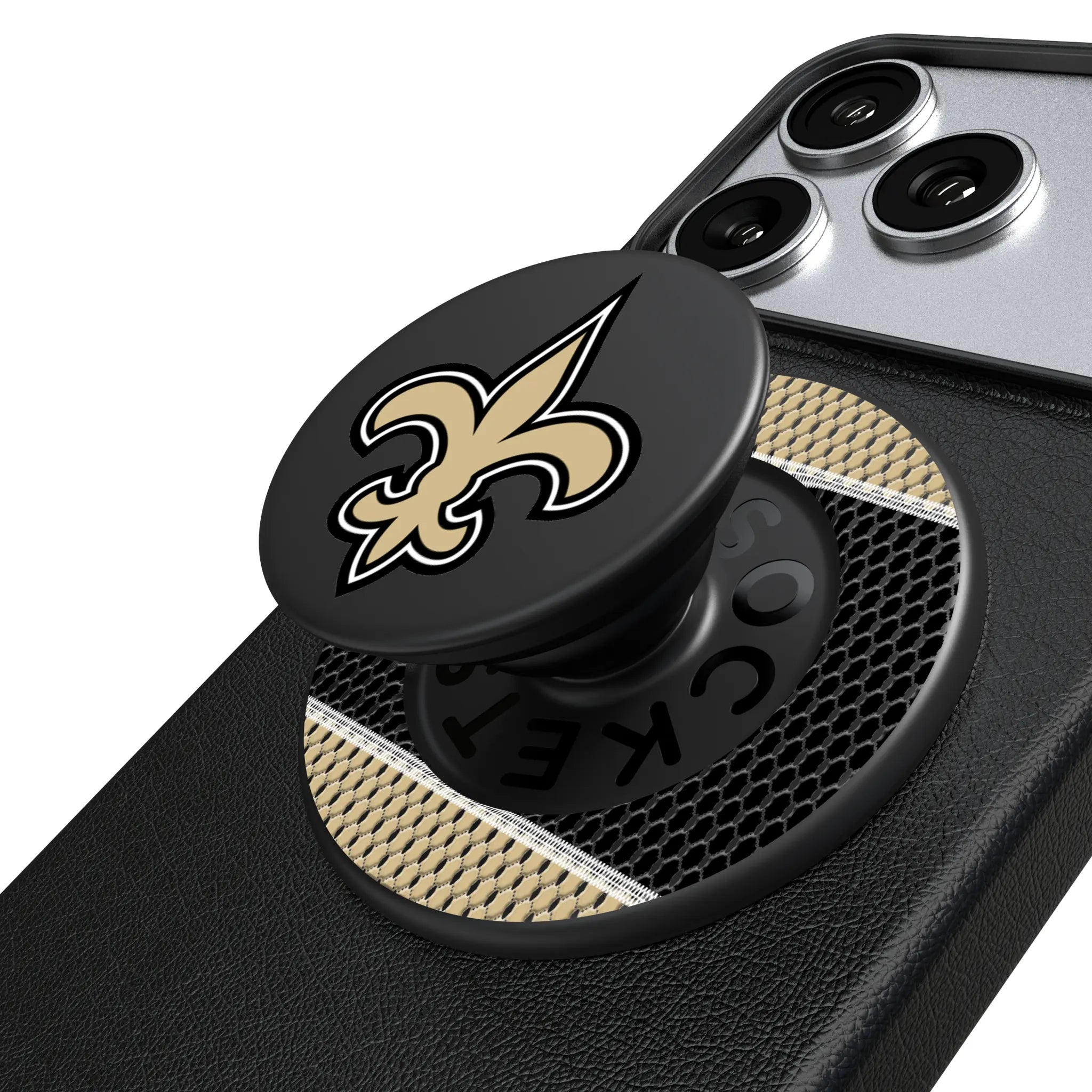New Orleans Saints Mesh PopSockets Magnetic Phone Grip and Stand