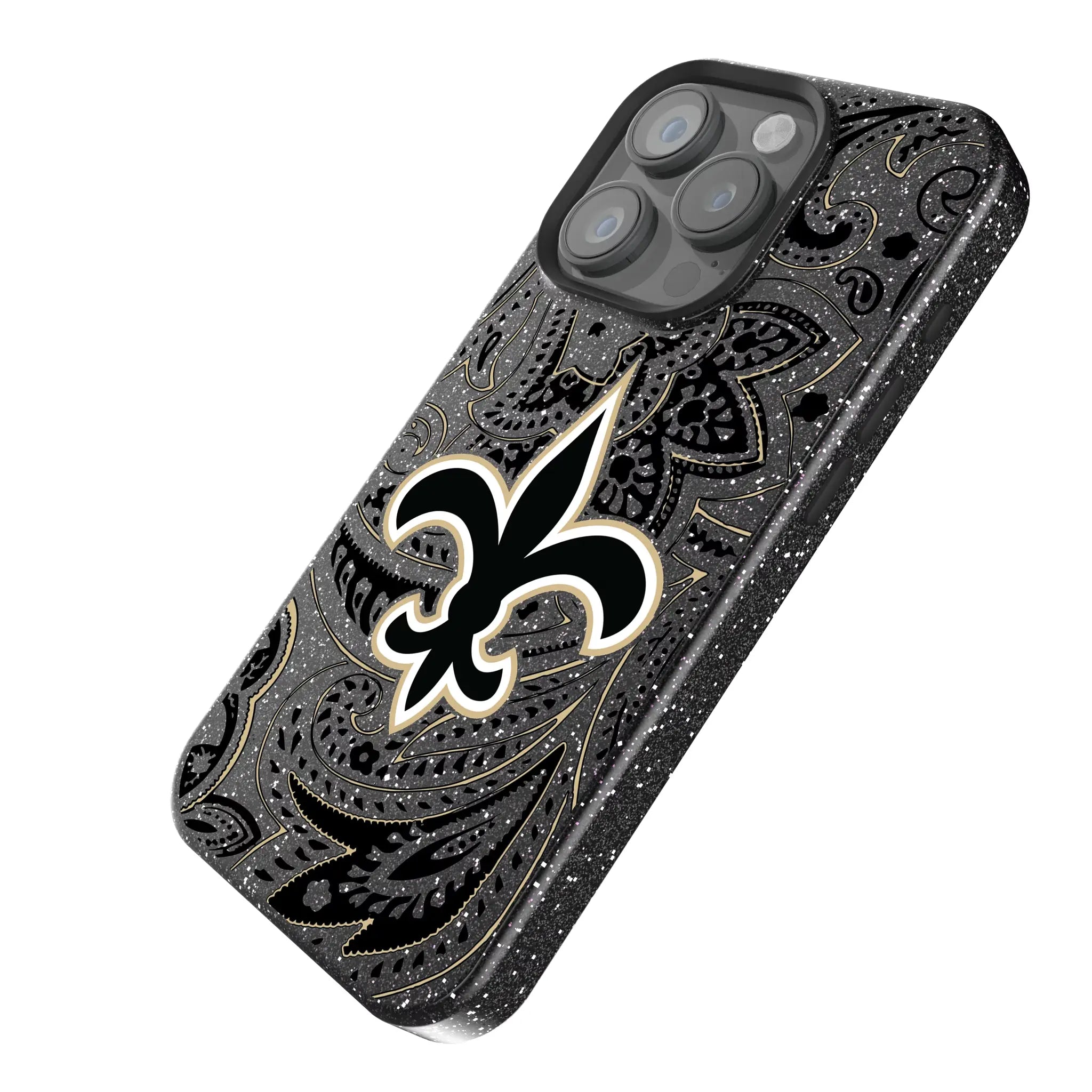 New Orleans Saints Paisley Bling Phone Case