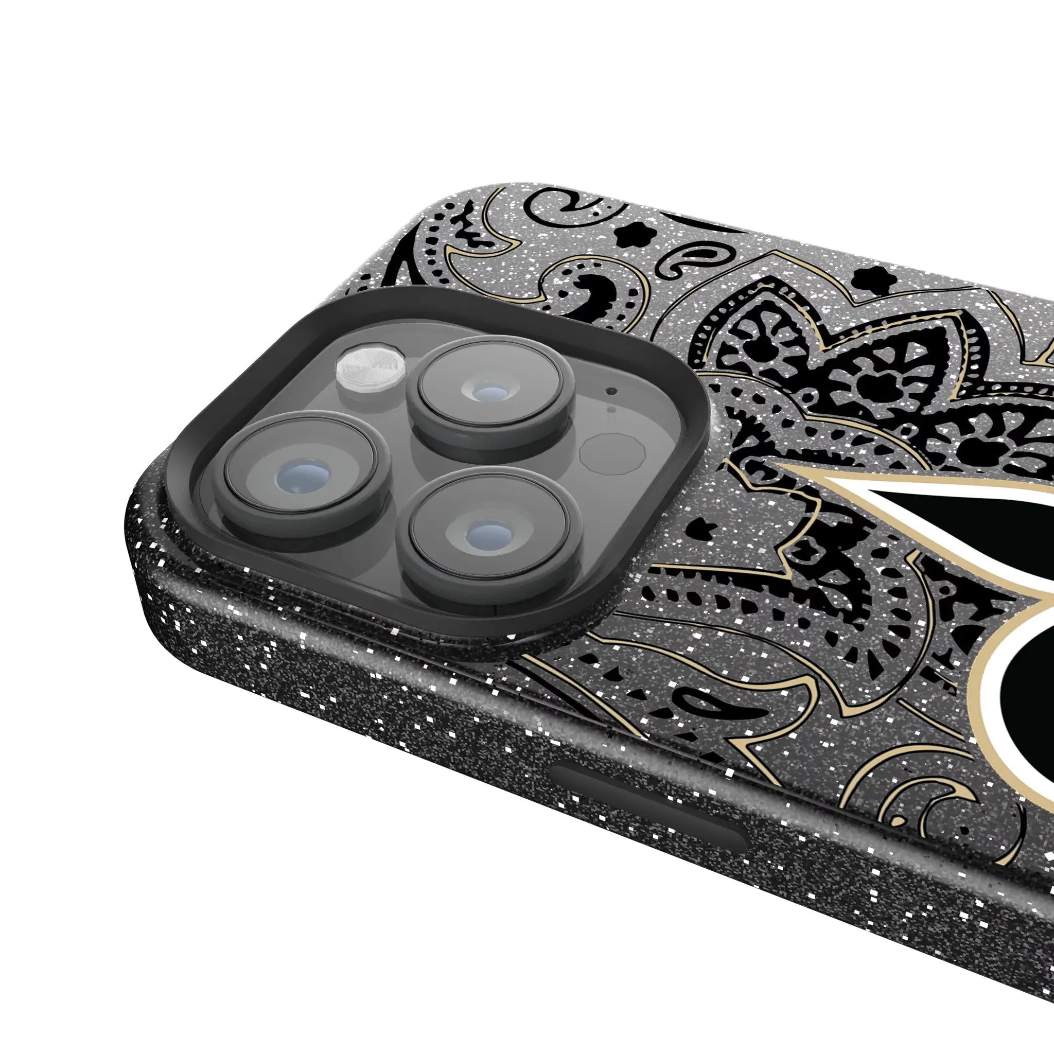 New Orleans Saints Paisley Bling Phone Case