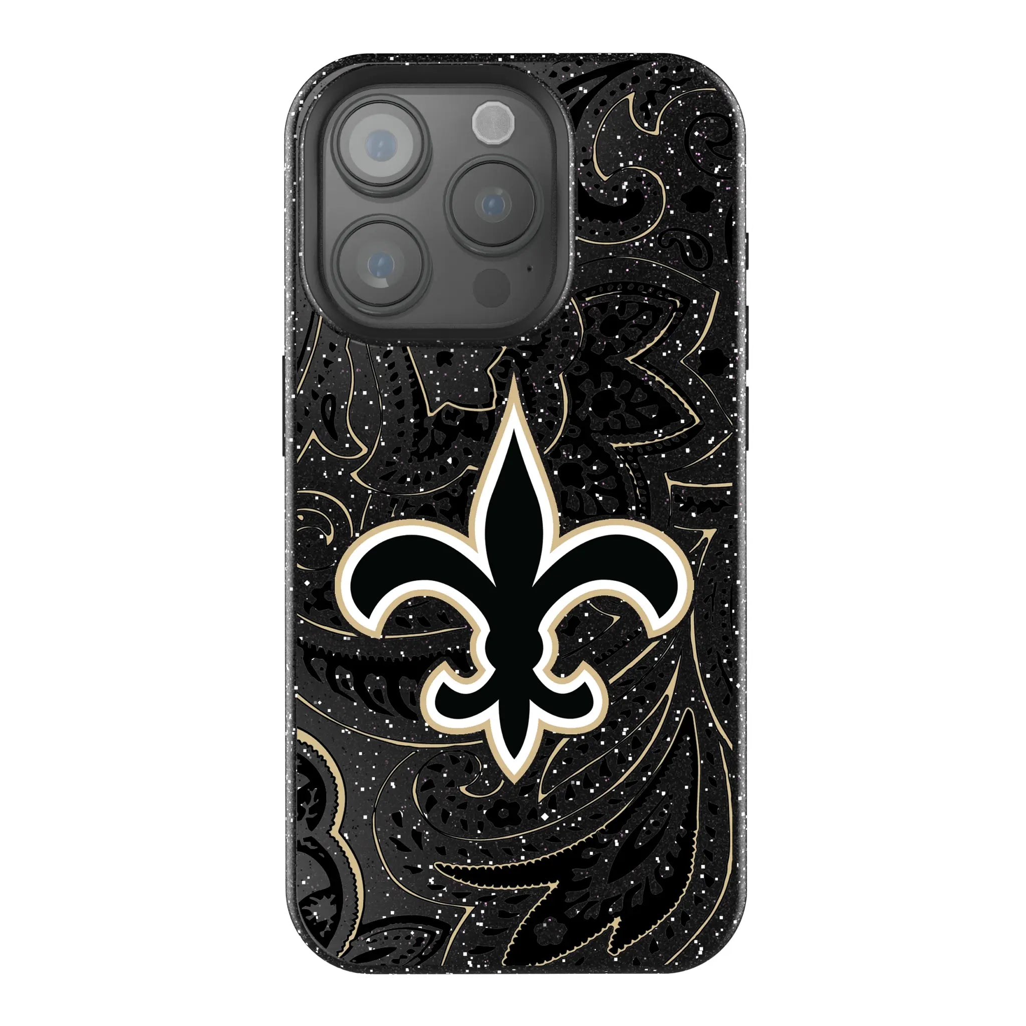 New Orleans Saints Paisley Bling Phone Case