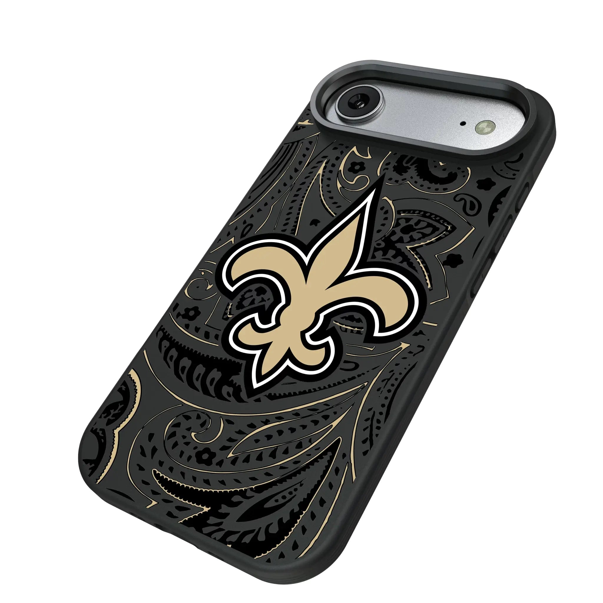 New Orleans Saints Paisley Bump Phone Case