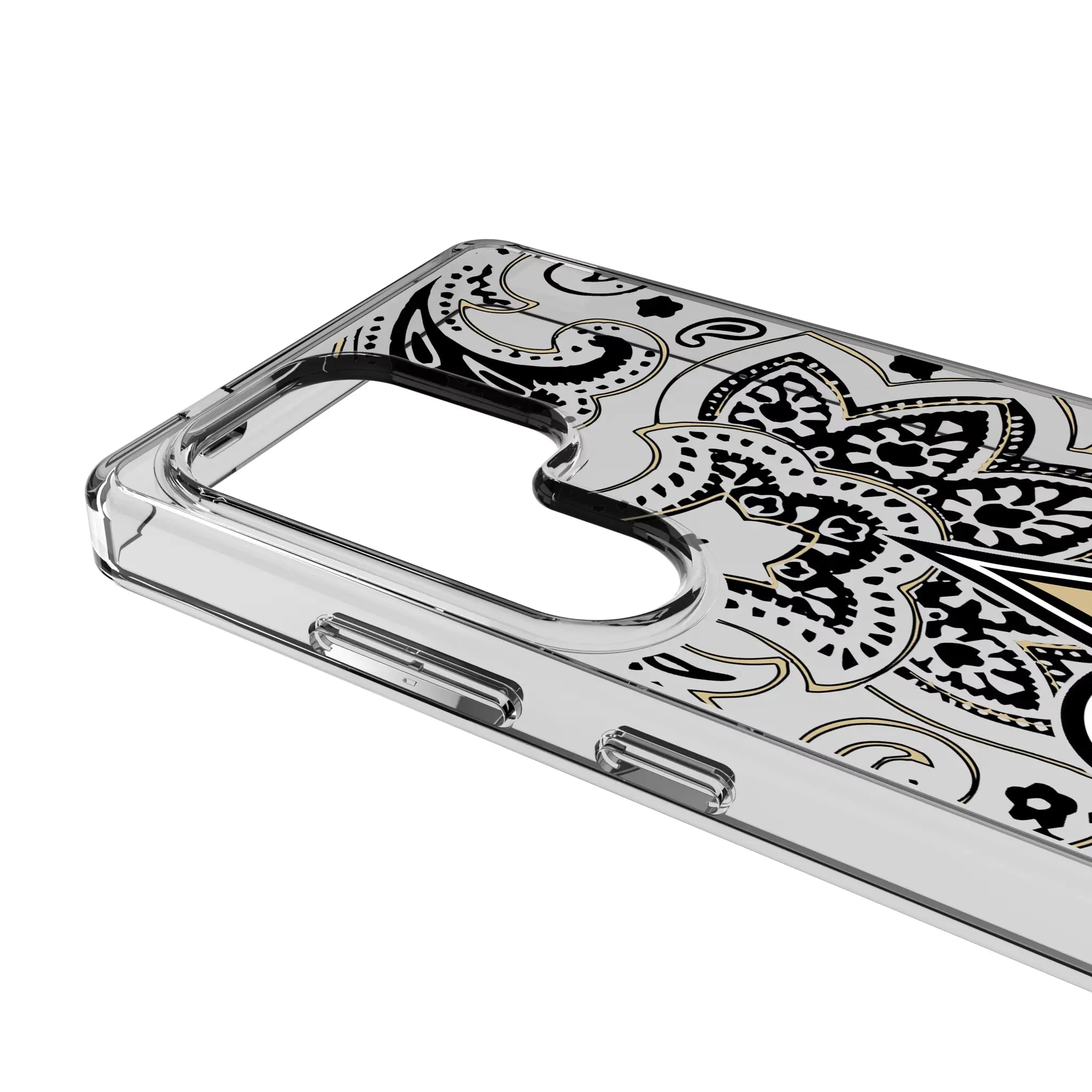 New Orleans Saints Paisley Clear Phone Case for Samsung Galaxy