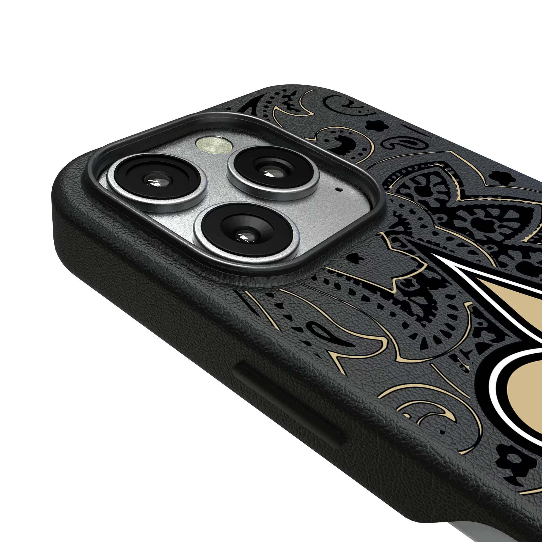 New Orleans Saints Paisley MagSafe Compatible Phone Case for Apple iPhone