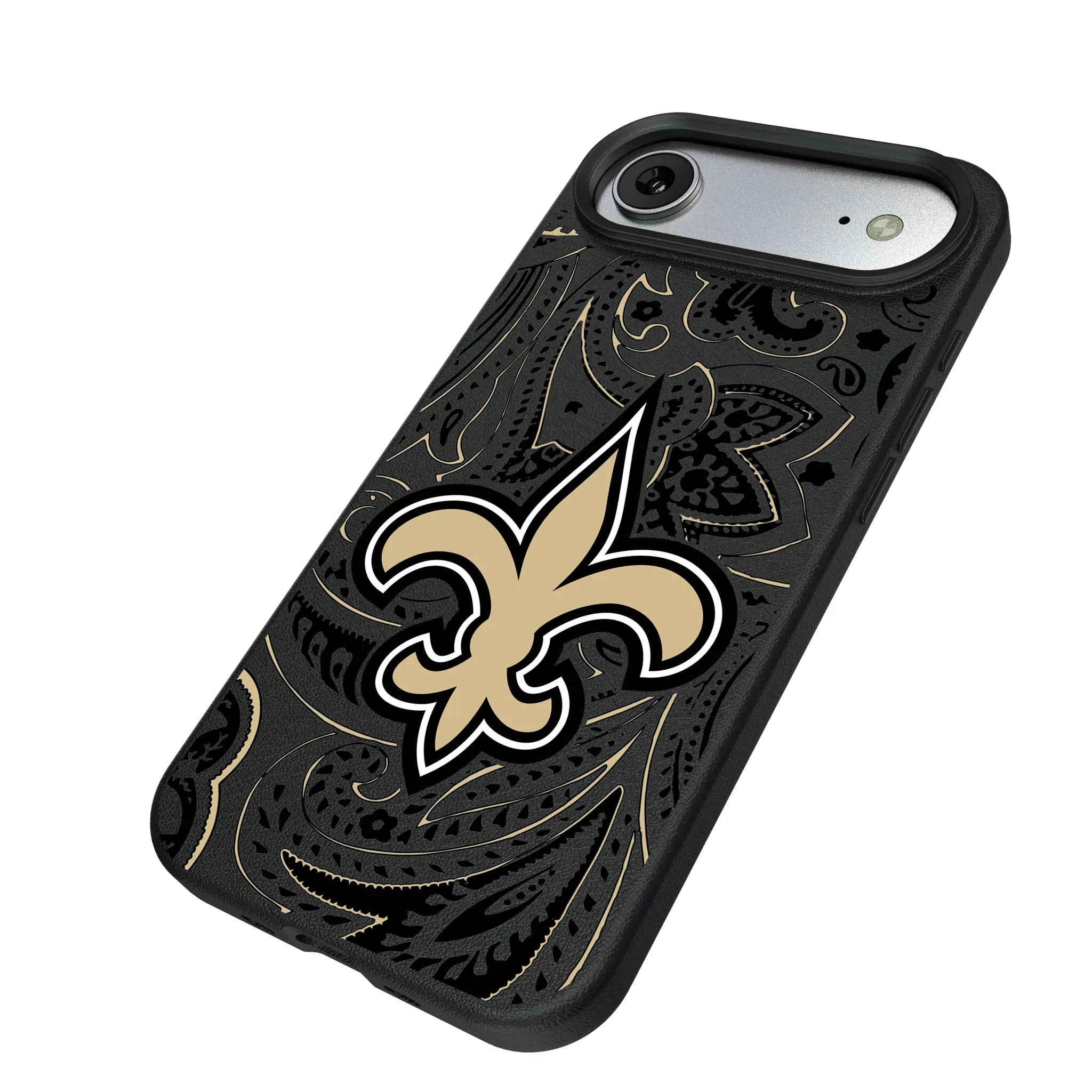 New Orleans Saints Paisley MagSafe Compatible Phone Case for Apple iPhone