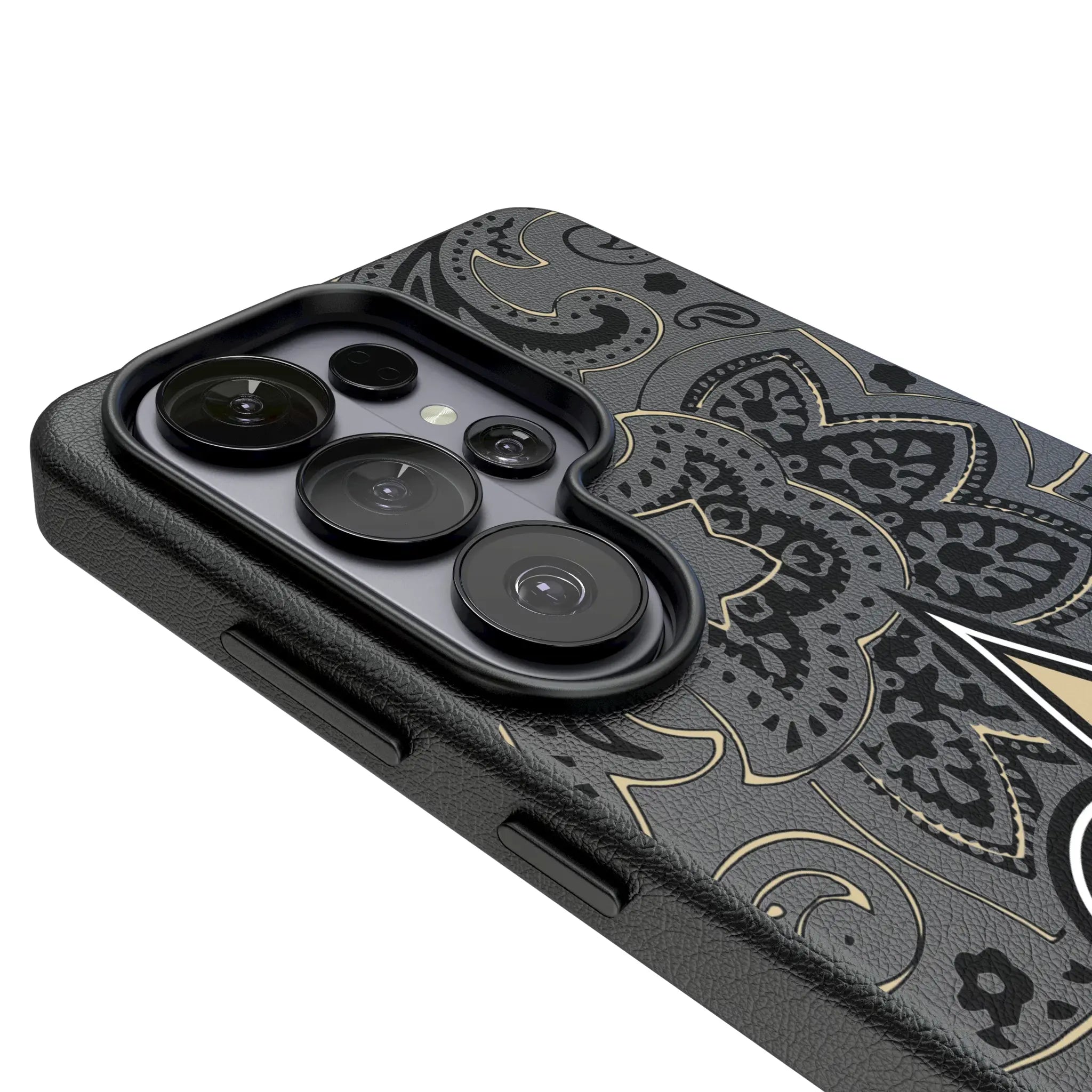 New Orleans Saints Paisley MagSafe Compatible Phone Case for Samsung Galaxy