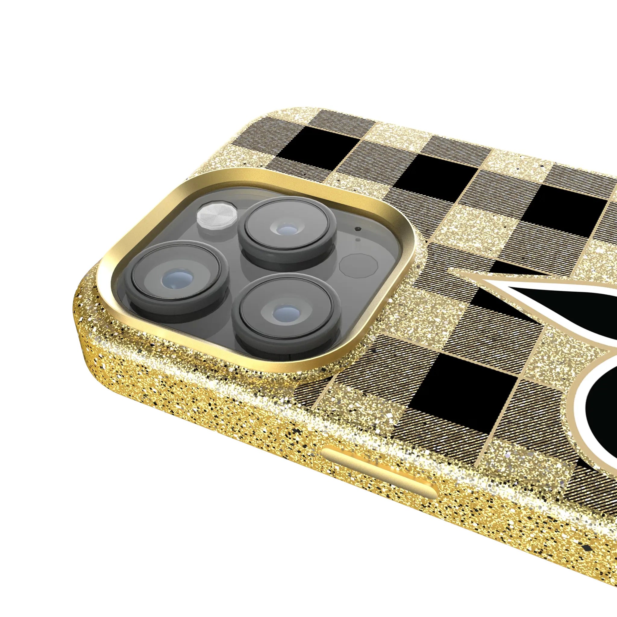 New Orleans Saints Plaid Bling Phone Case
