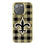 New Orleans Saints Plaid Bling Phone Case