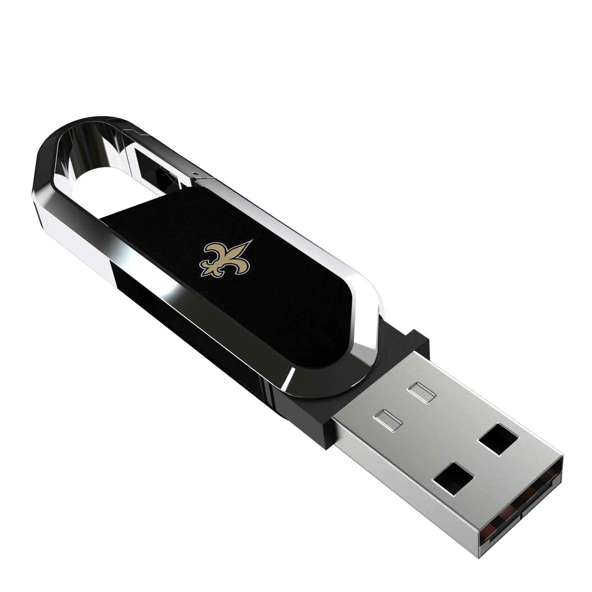 New Orleans Saints Solid USB 32GB Clip Style Flash Drive
