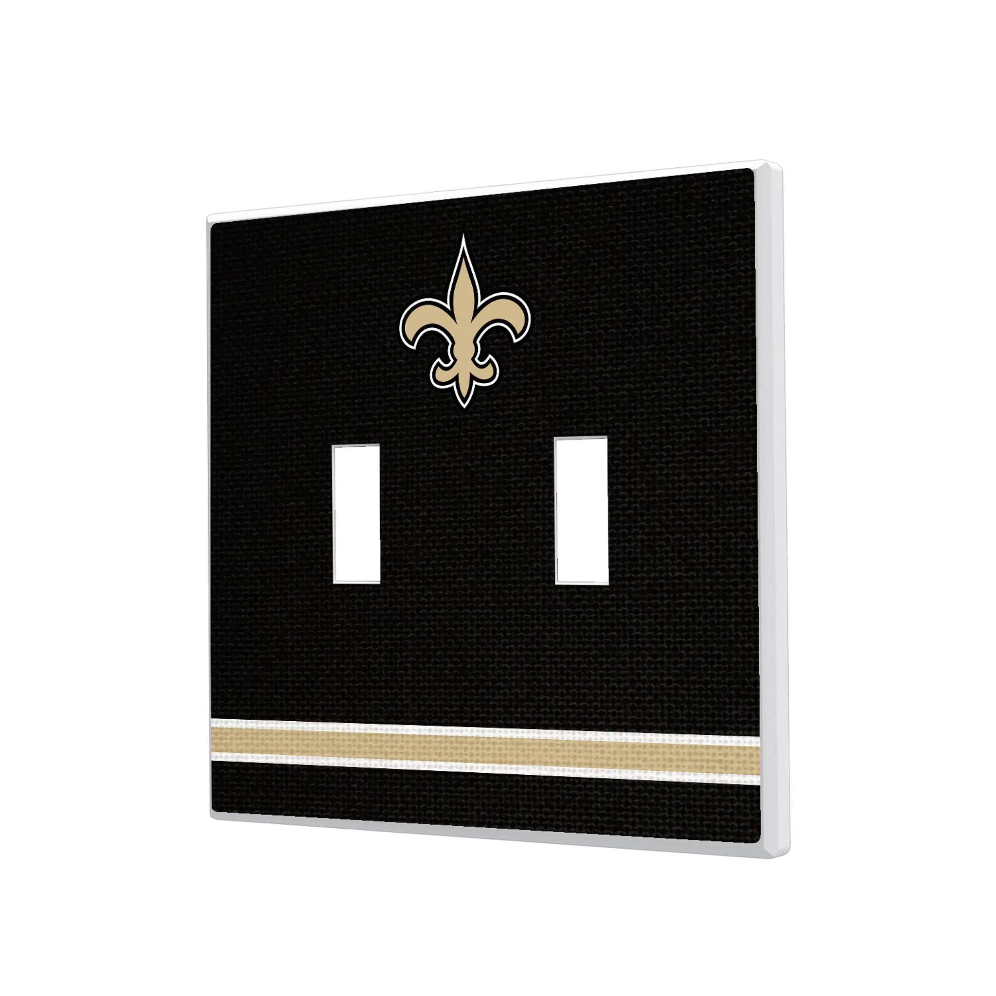 New Orleans Saints Stripe Hidden-Screw Light Switch Plate