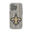 New Orleans Saints Text Backdrop Clear Phone Case for Apple iPhone