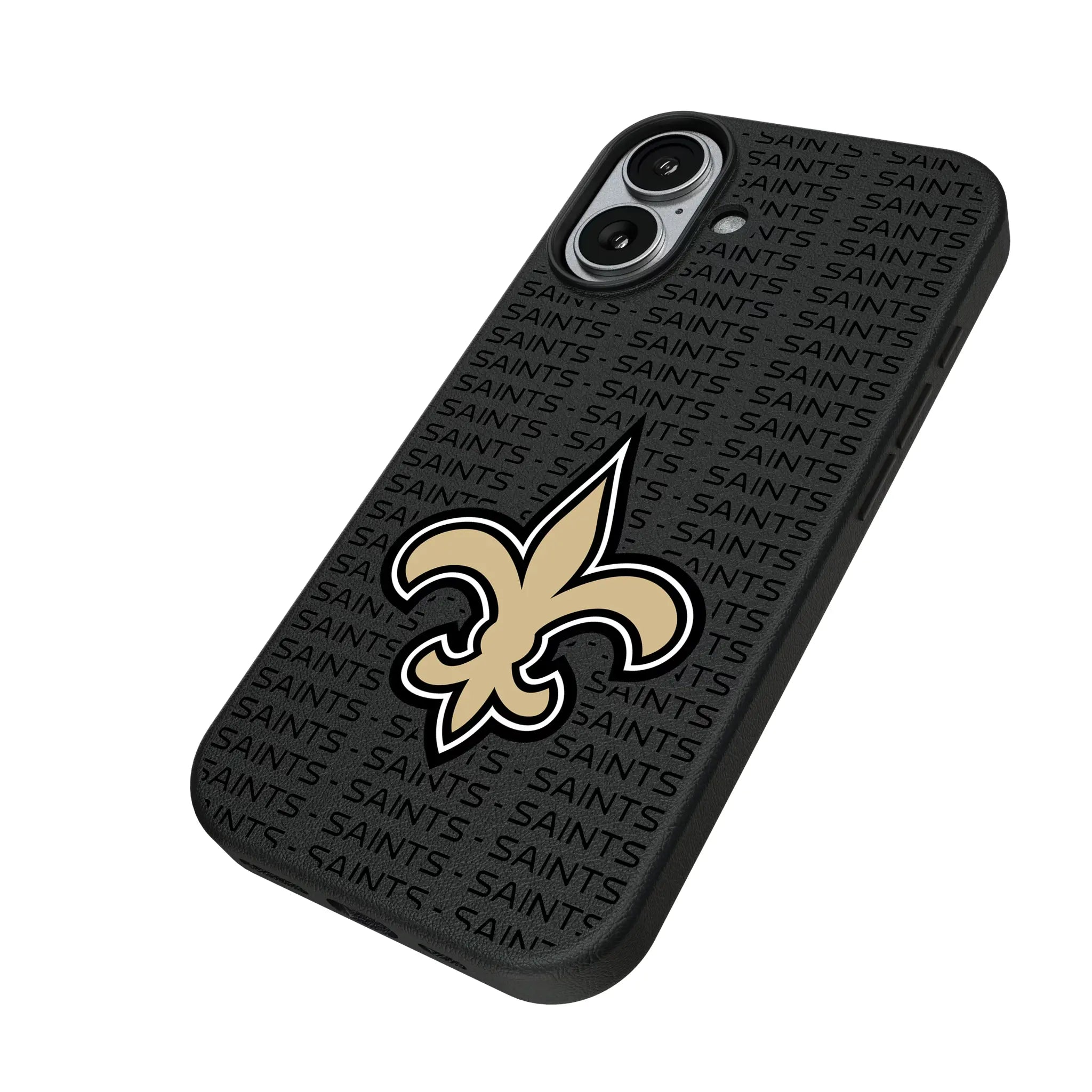New Orleans Saints Text Backdrop MagSafe Compatible Phone Case for Apple iPhone