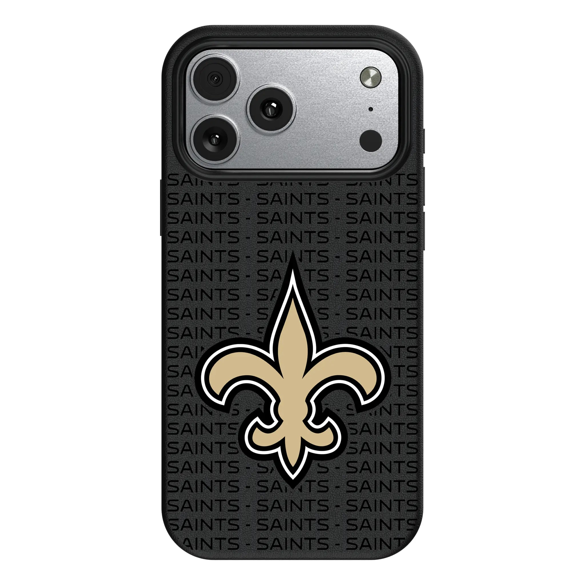 New Orleans Saints Text Backdrop MagSafe Compatible Phone Case for Apple iPhone