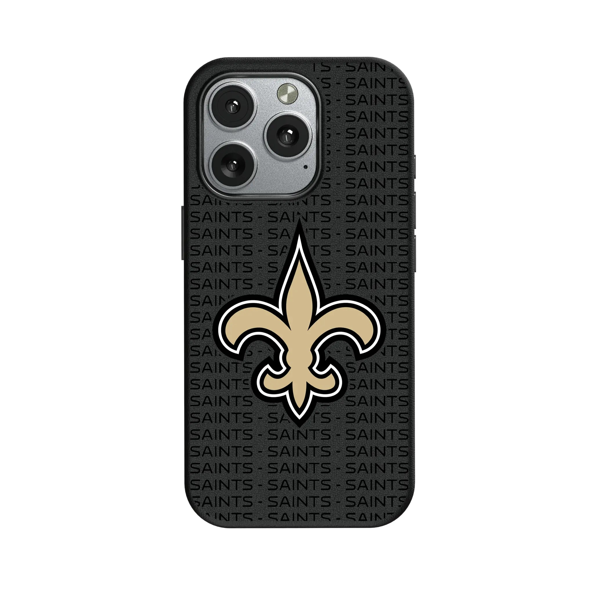 New Orleans Saints Text Backdrop MagSafe Compatible Phone Case for Apple iPhone